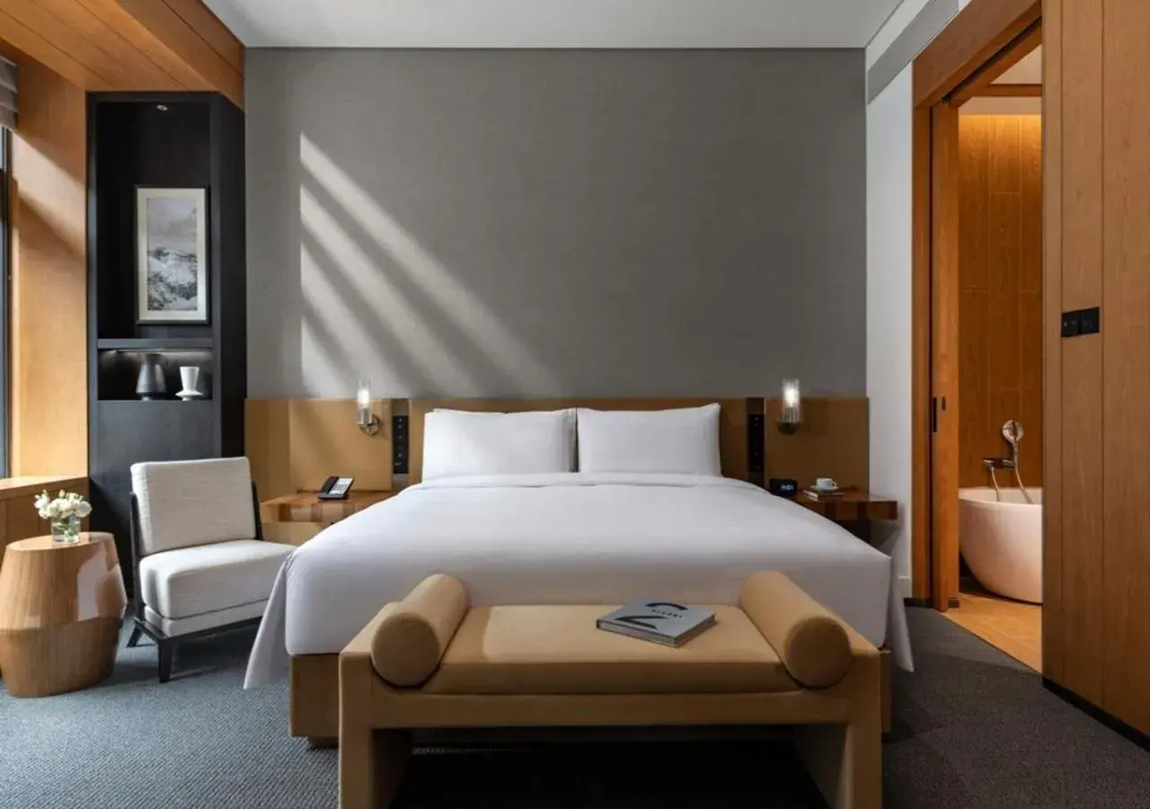 Bed in InterContinental Chongli, an IHG Hotel Bed in InterContinental Chongli, an IHG Hotel