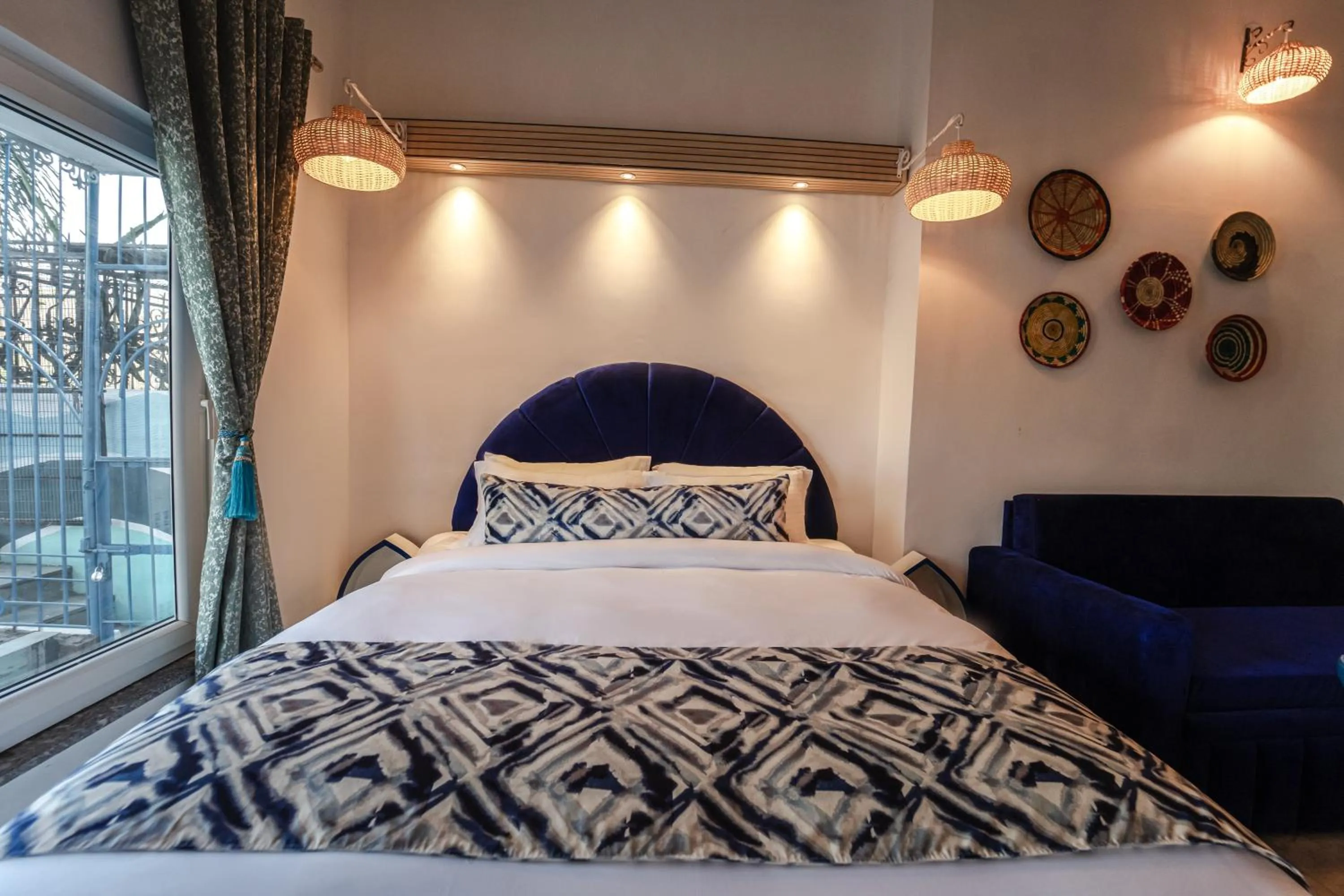 Bed in The Neeraj Ganga Cottages