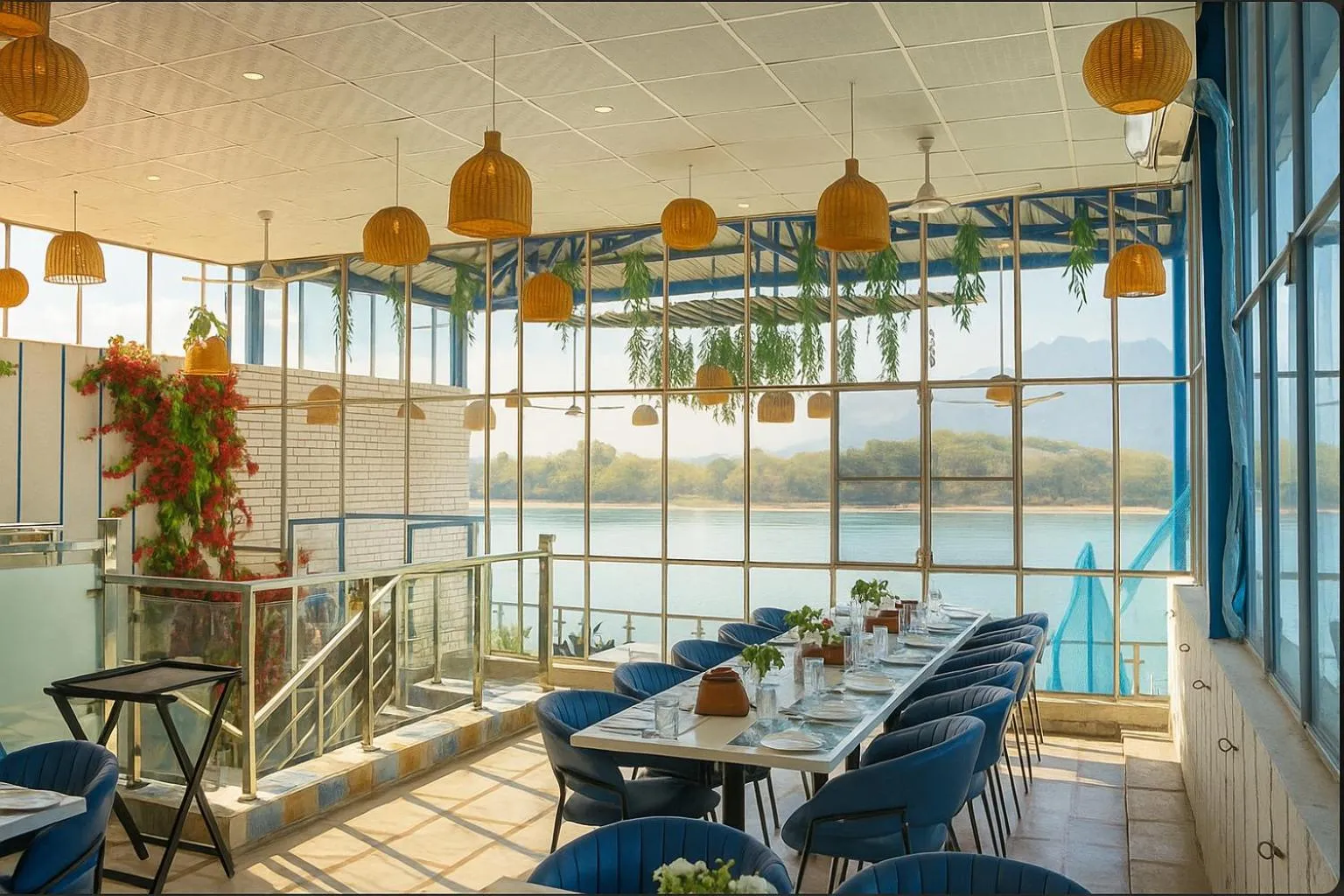 Restaurant/places to eat in The Neeraj Ganga Cottages