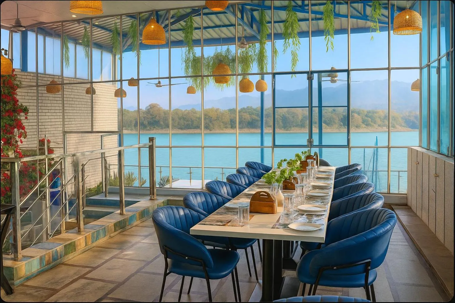 Restaurant/places to eat in The Neeraj Ganga Cottages