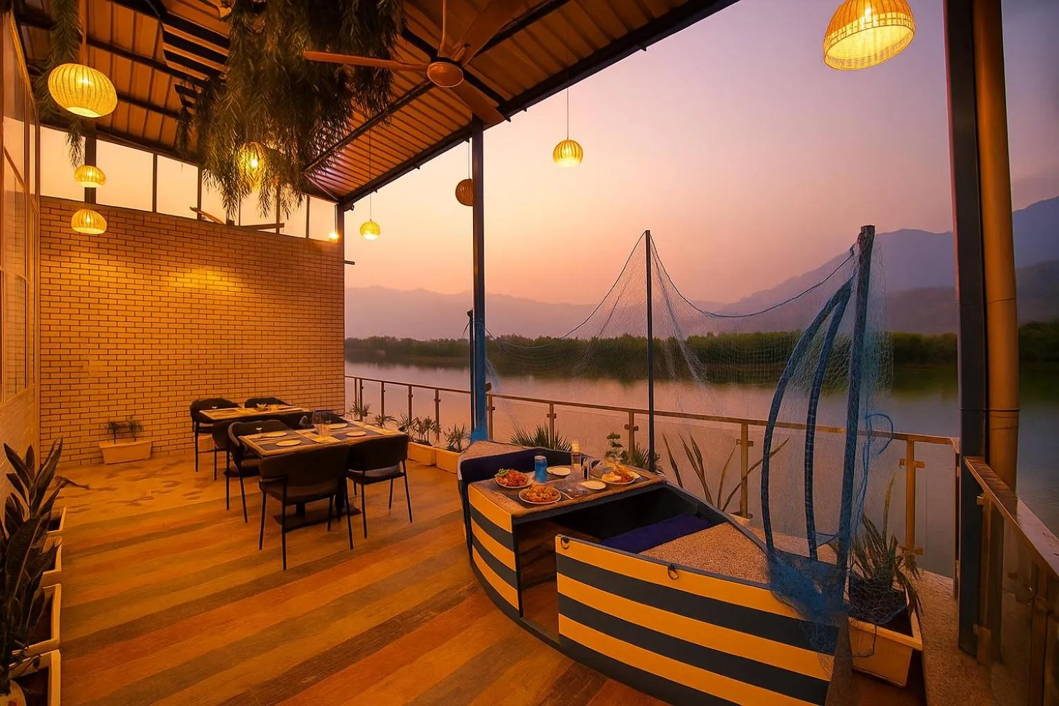 Restaurant/places to eat in The Neeraj Ganga Cottages