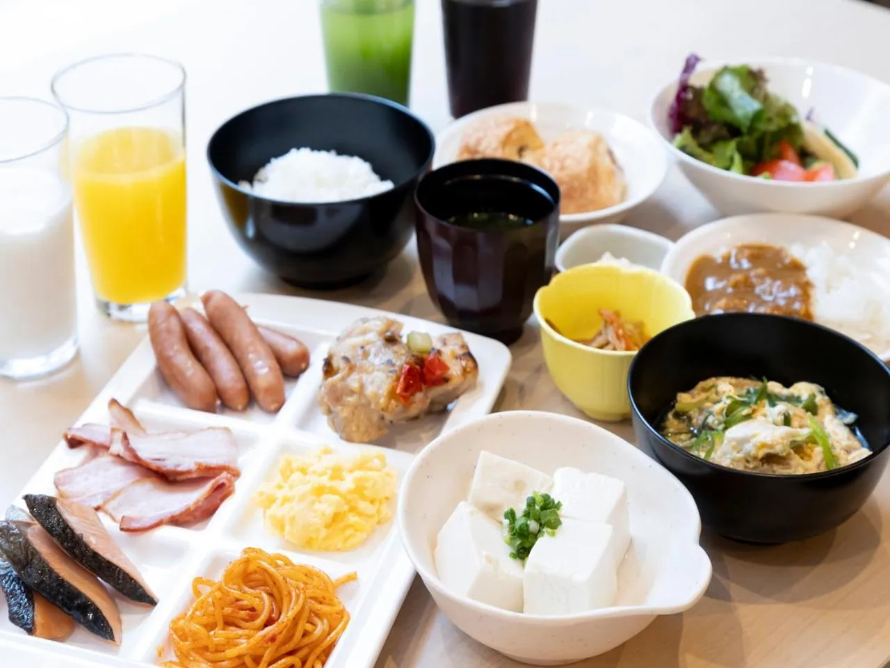 Buffet breakfast in APA Hotel Kyoto Gojo Omiya