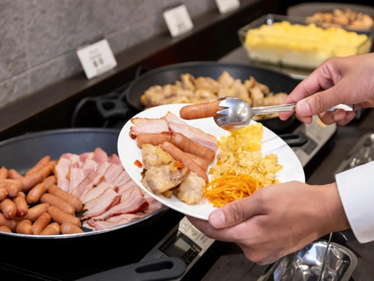 Buffet breakfast in APA Hotel Kyoto Gojo Omiya