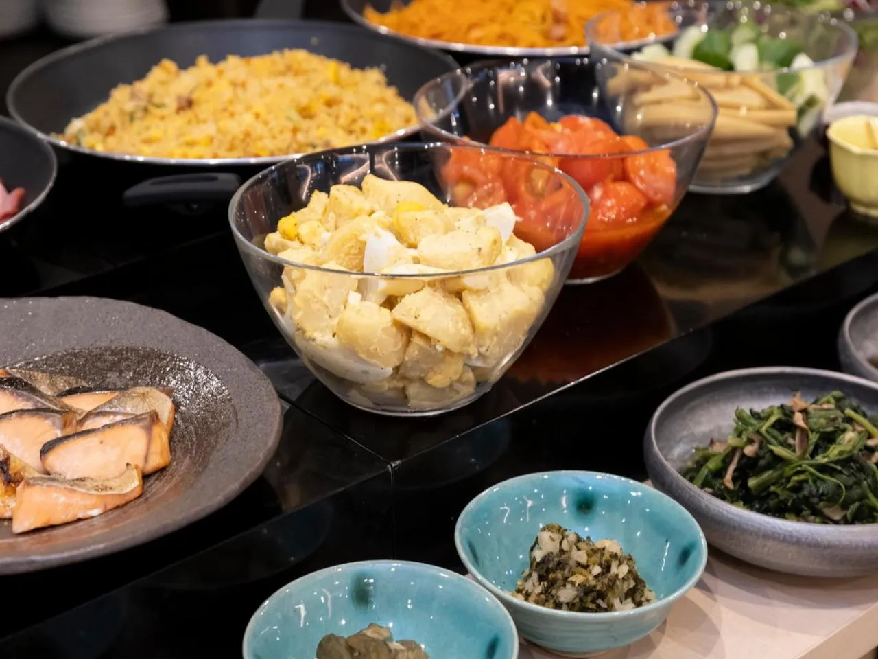 Buffet breakfast in APA Hotel Kyoto Gojo Omiya