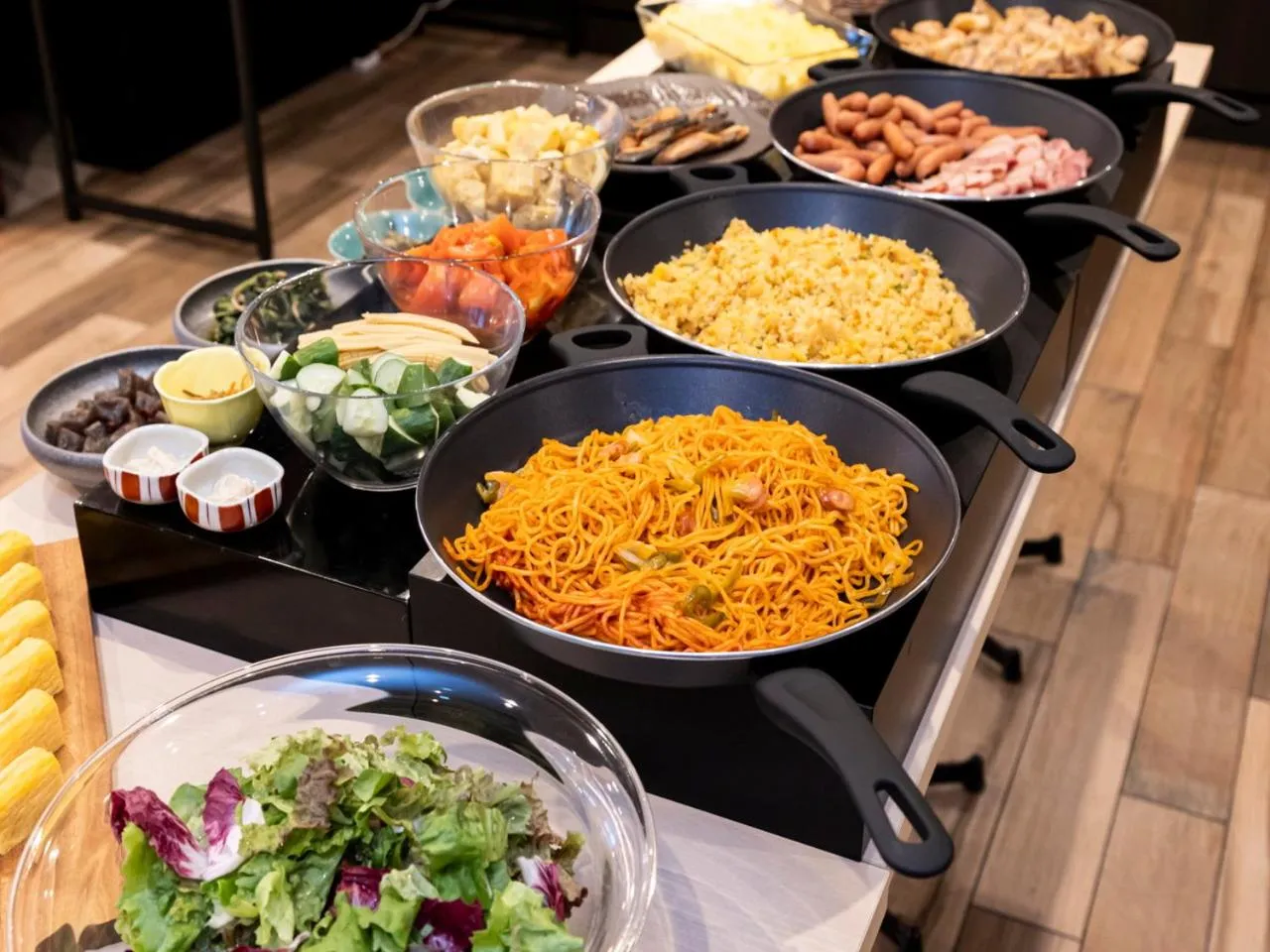 Buffet breakfast in APA Hotel Kyoto Gojo Omiya