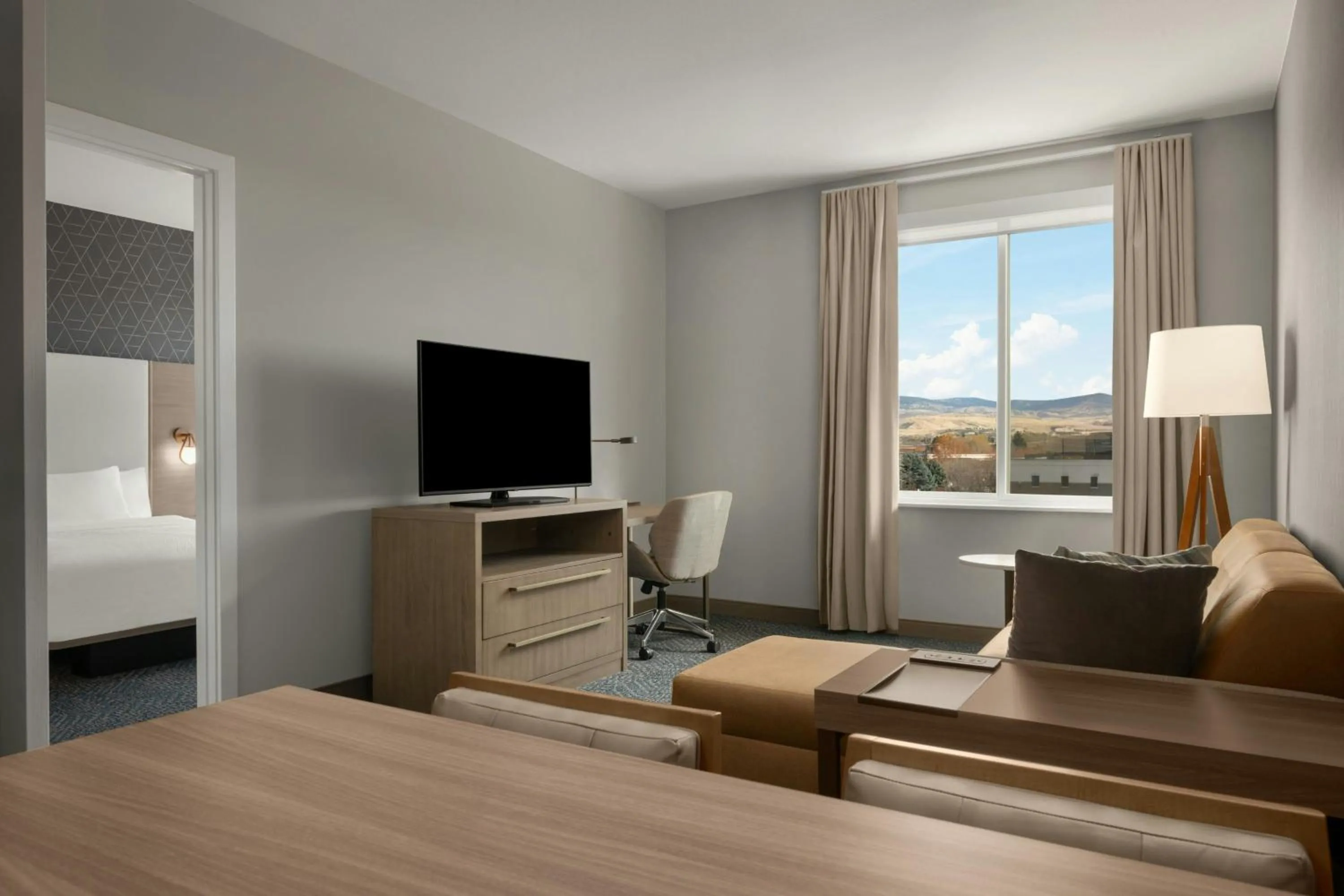 Living room, Bed in Residence Inn by Marriott Eagle Boise