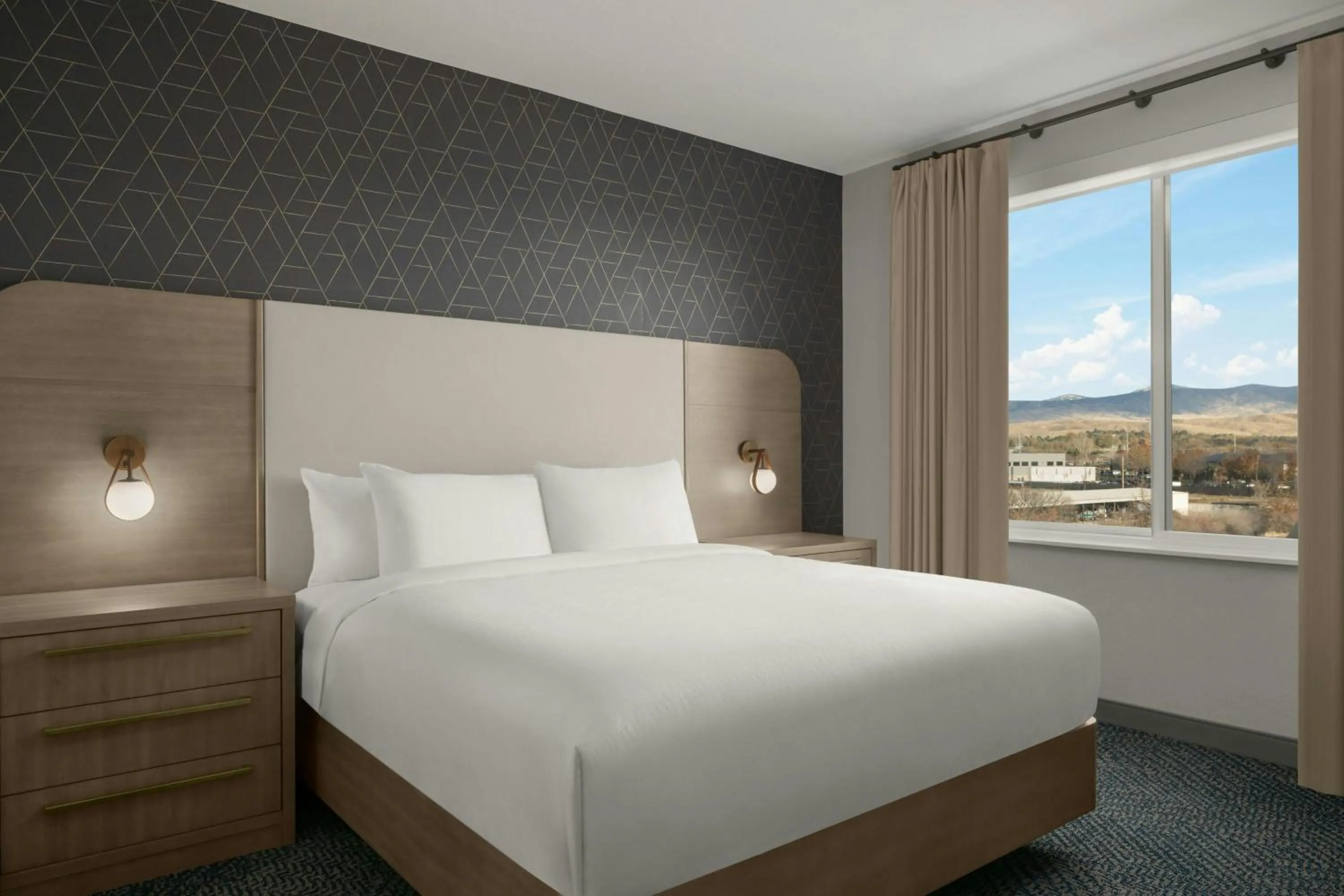 Bedroom, Bed in Residence Inn by Marriott Eagle Boise