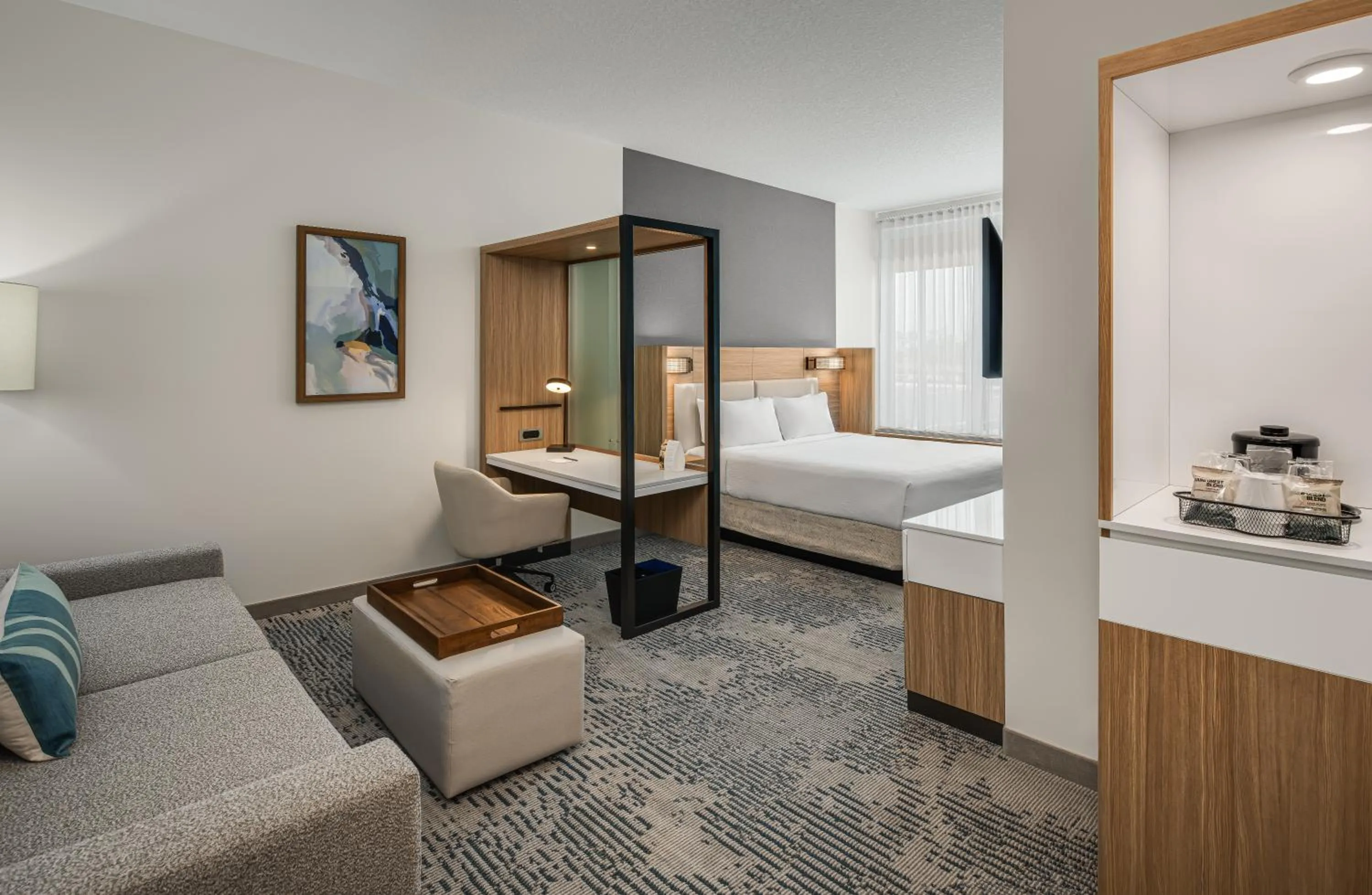 Bedroom, Bed in SpringHill Suites by Marriott West Melbourne Palm Bay