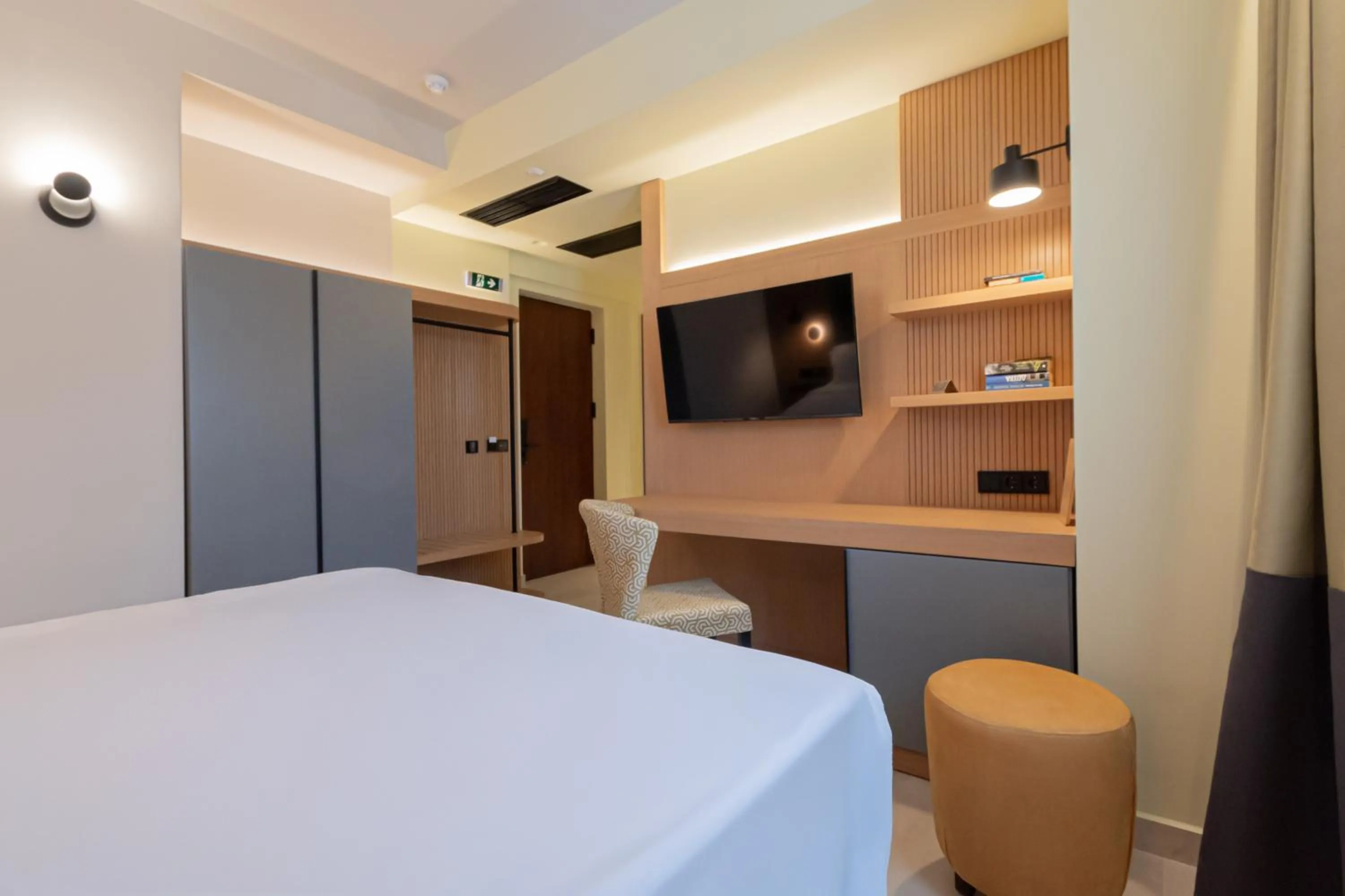 Bed in Sokratis Hotel