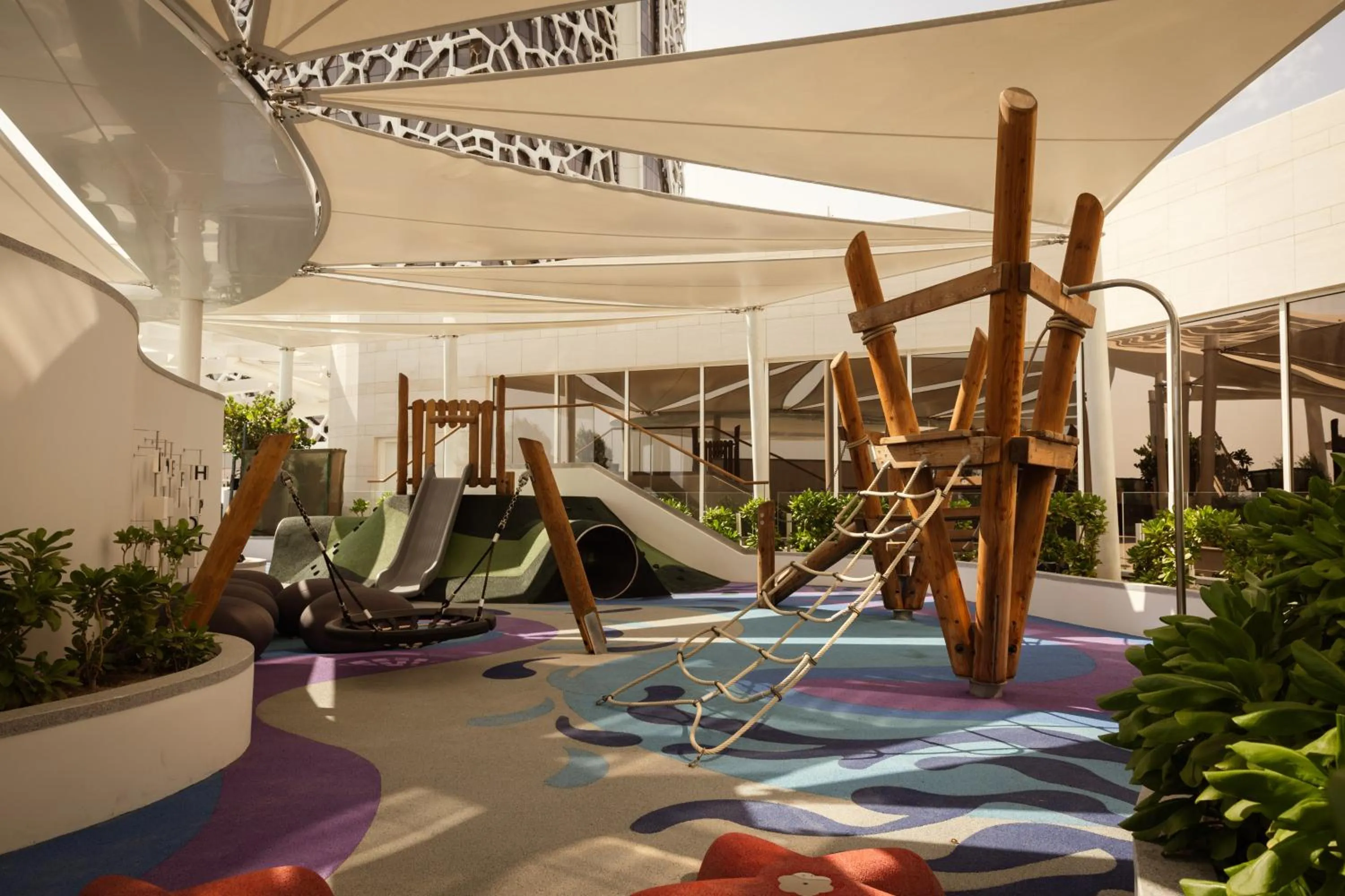 Children play ground in Rosewood Doha