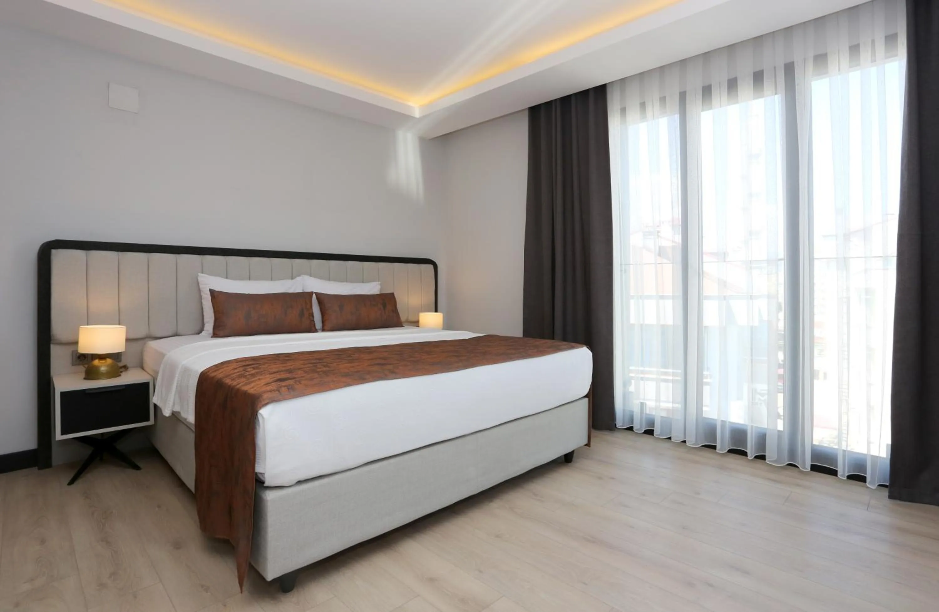Bed in Petra Hotel Trabzon
