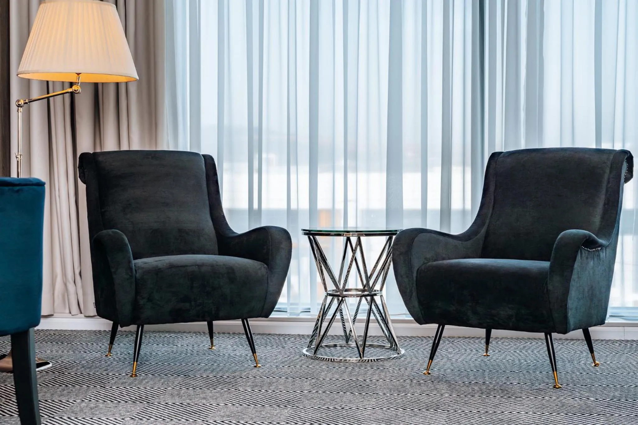 Seating area in Sky Airport Hotel