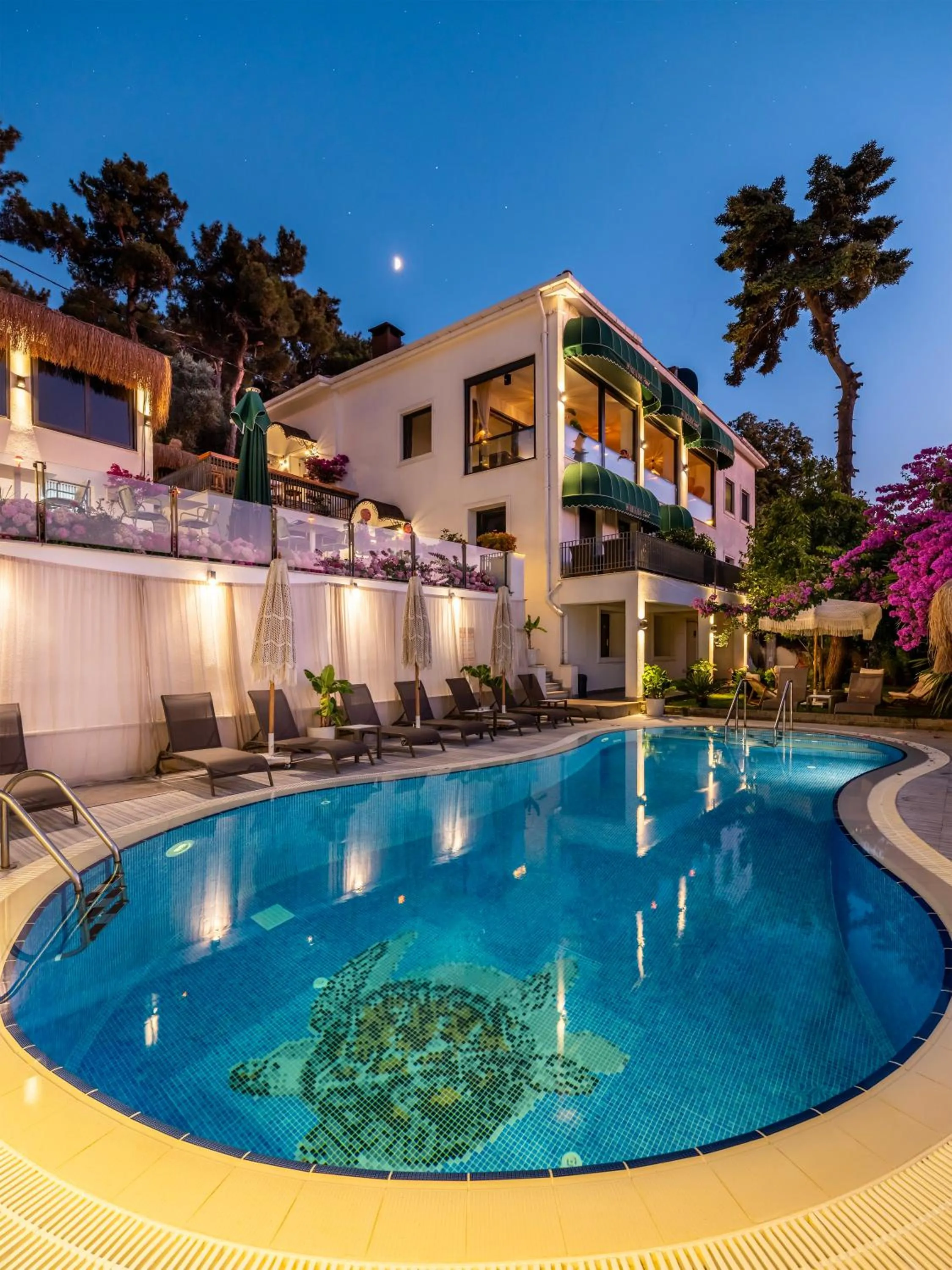 Swimming pool in Hillora Hotel Buyukada