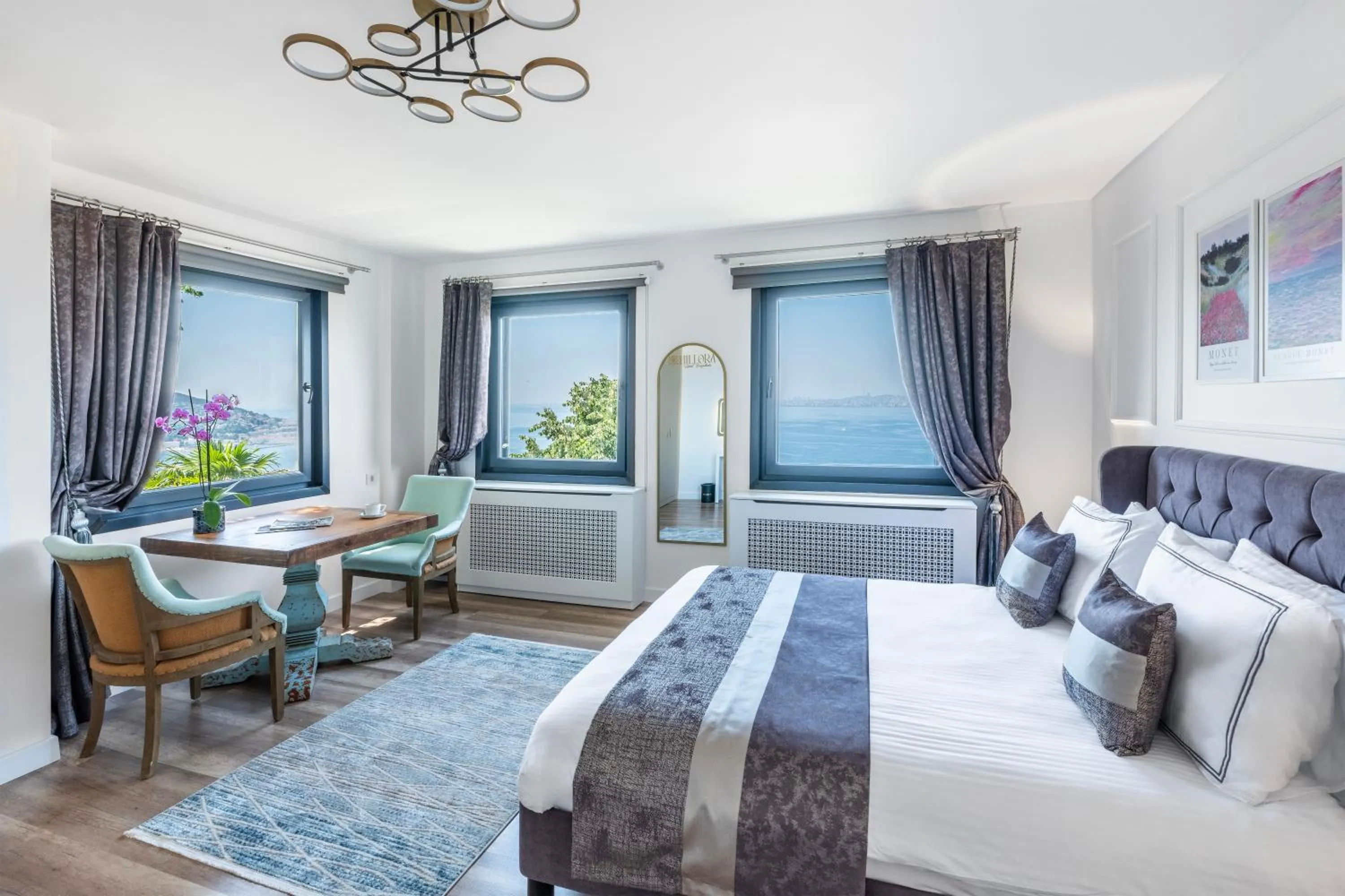 View (from property/room), Bed in Hillora Hotel Buyukada