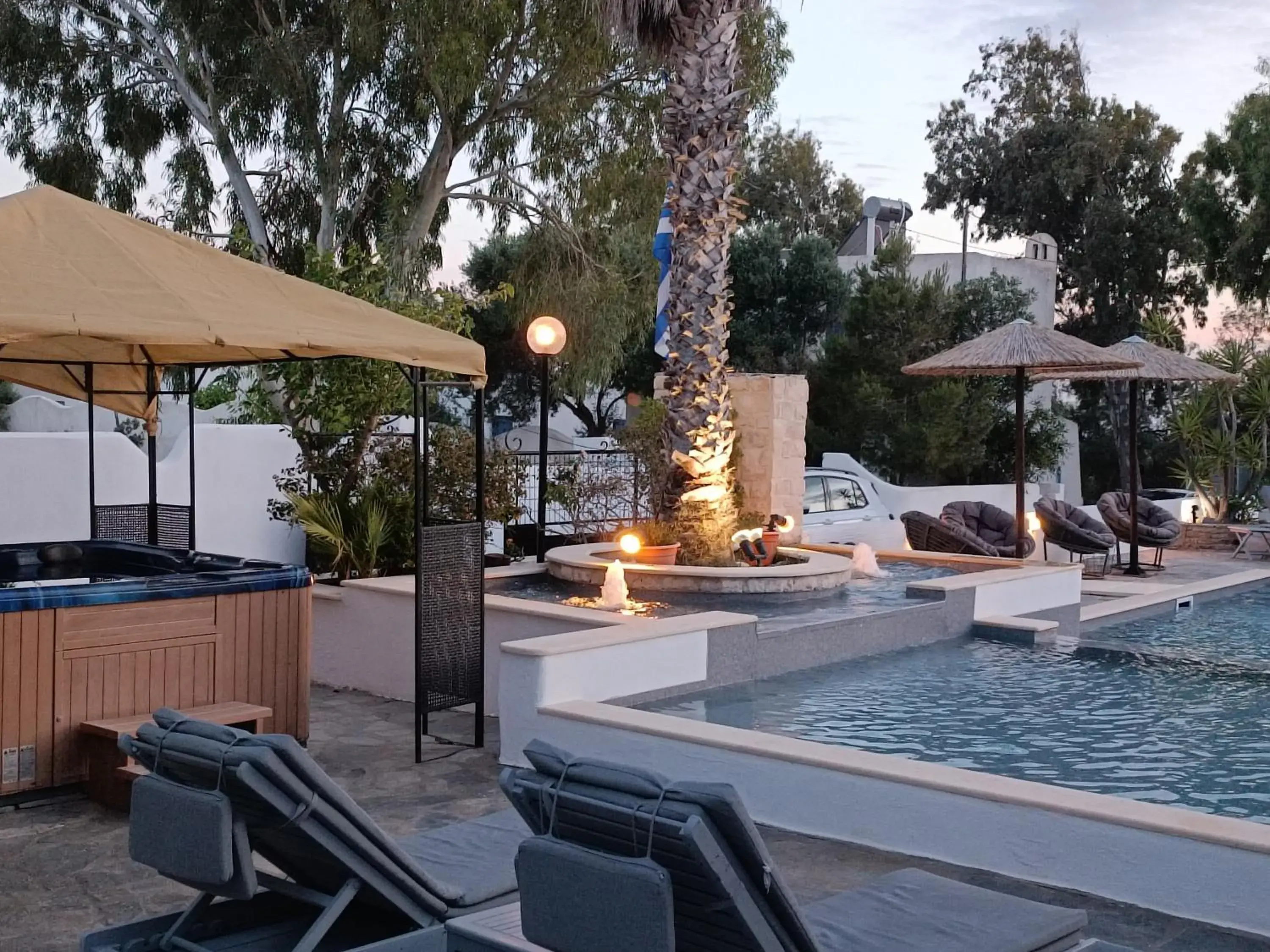 Garden view in Naxos Summerland resort Garden view in Naxos Summerland resort