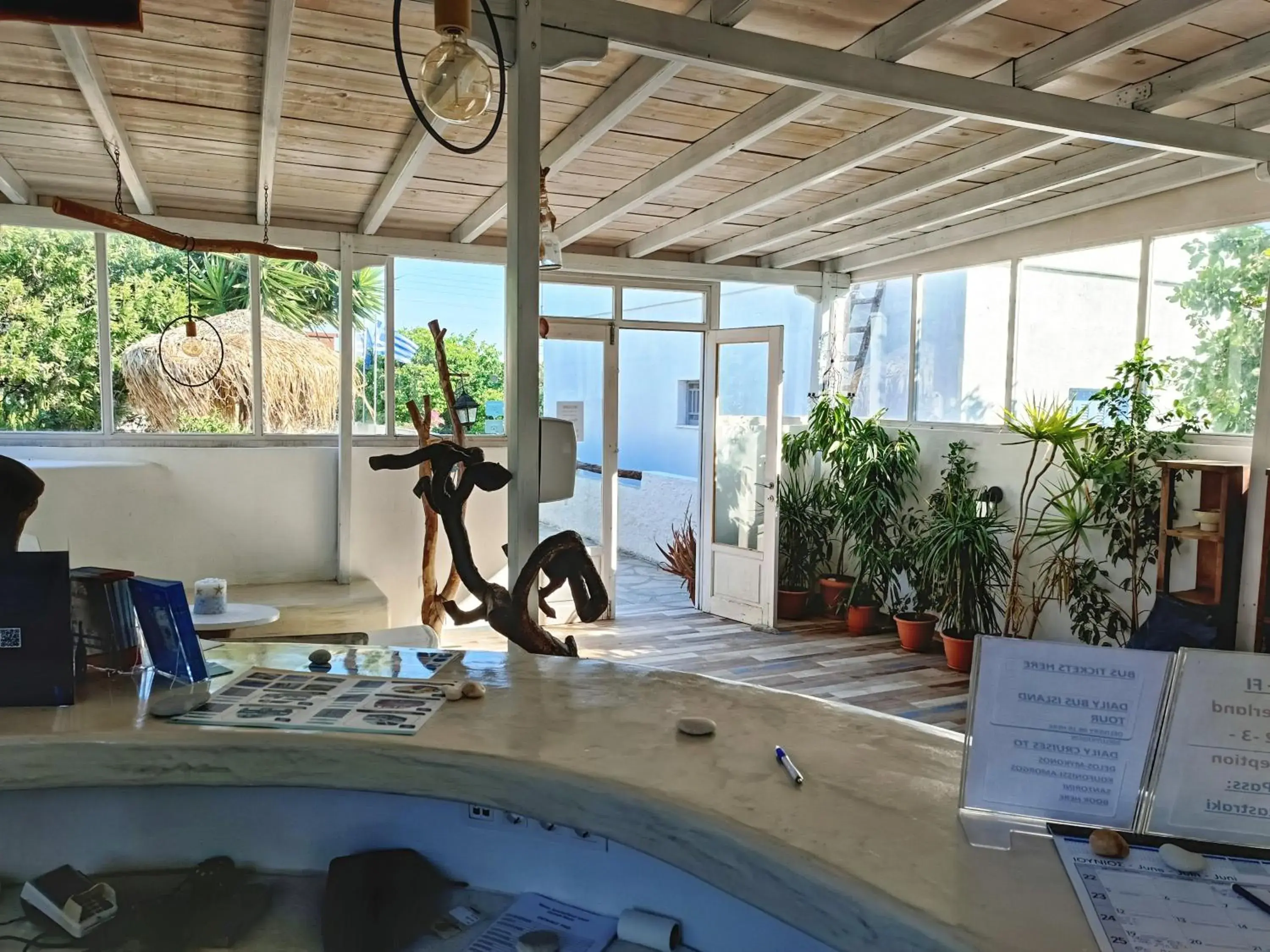 Lobby or reception in Naxos Summerland resort Lobby or reception in Naxos Summerland resort