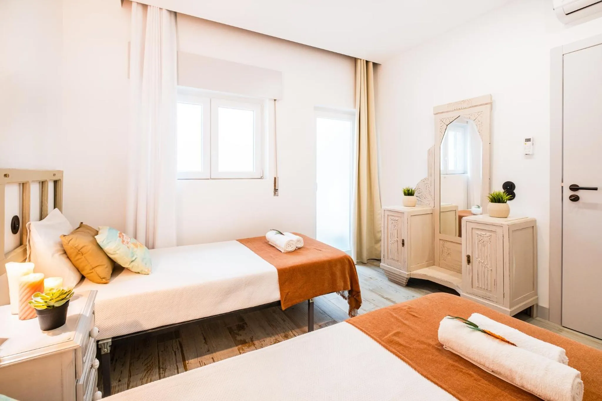 Bedroom, Bed in Apartment Carvoeiro By The Sea 1 by Algarve Vacation