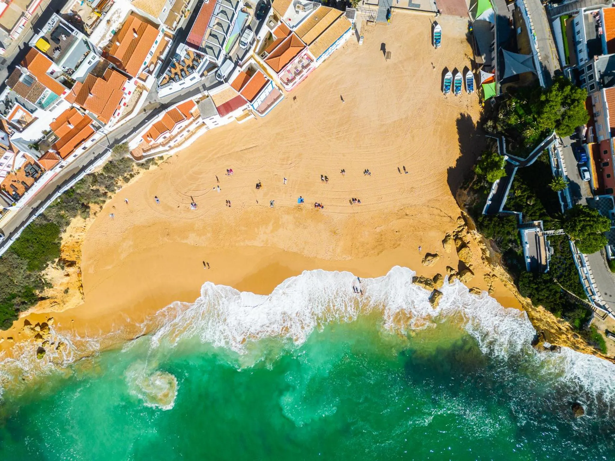 Beach in Apartment Carvoeiro By The Sea 1 by Algarve Vacation
