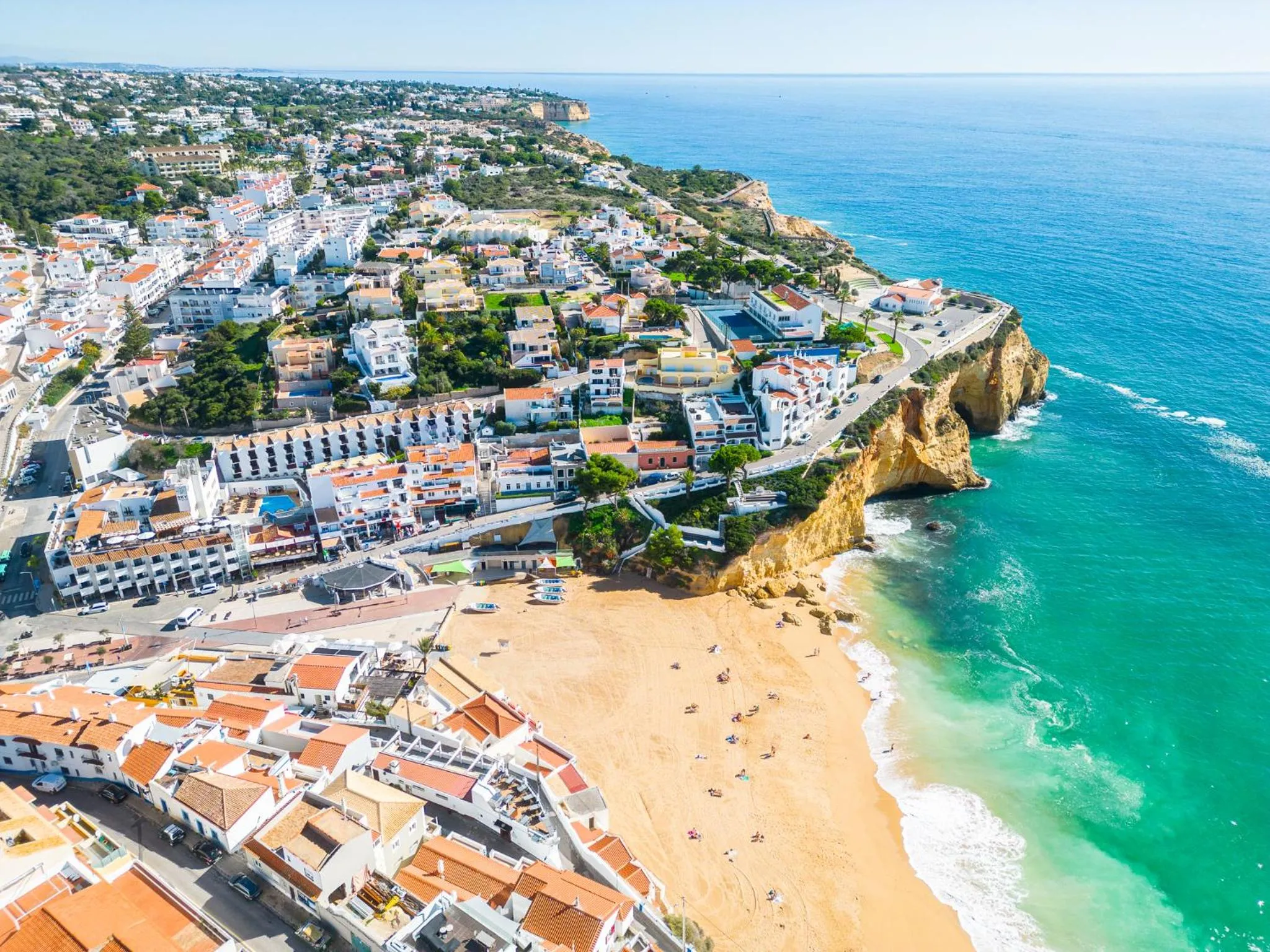 Beach in Apartment Carvoeiro By The Sea 1 by Algarve Vacation
