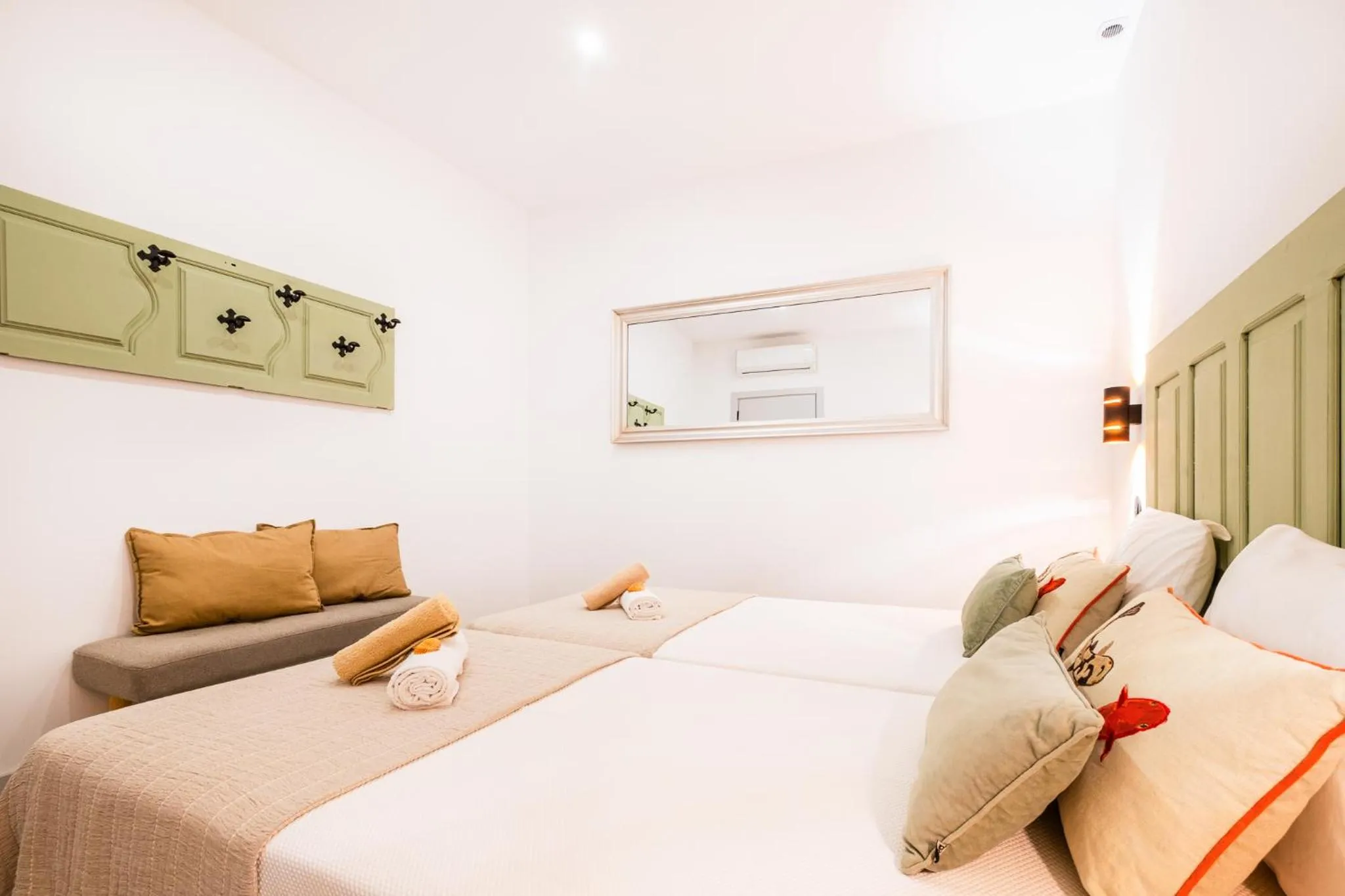 Bedroom, Bed in Apartment Carvoeiro By The Sea 1 by Algarve Vacation