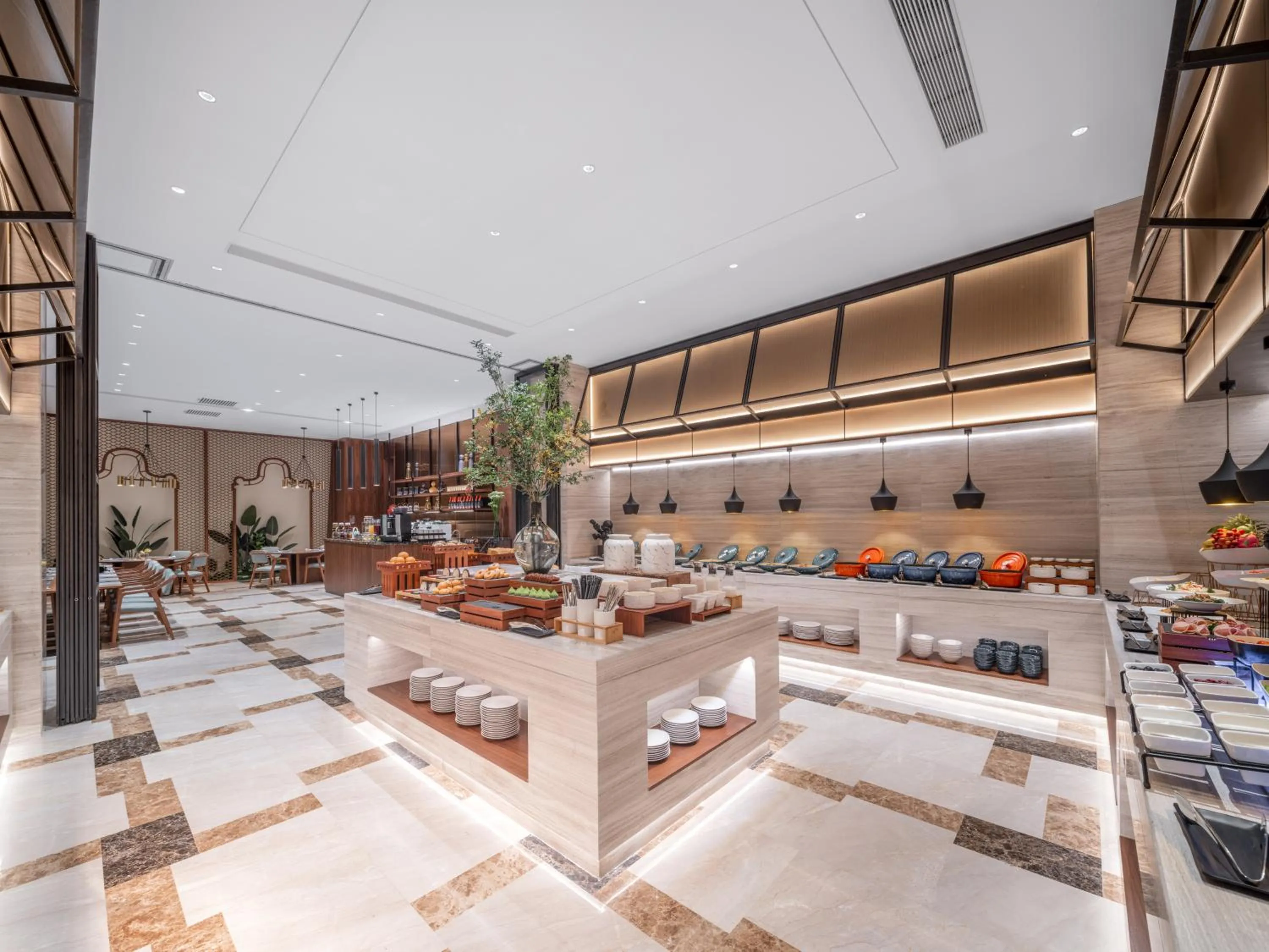 Restaurant/places to eat in SSAW Boutique Hotel Foshan Qiandeng Lake