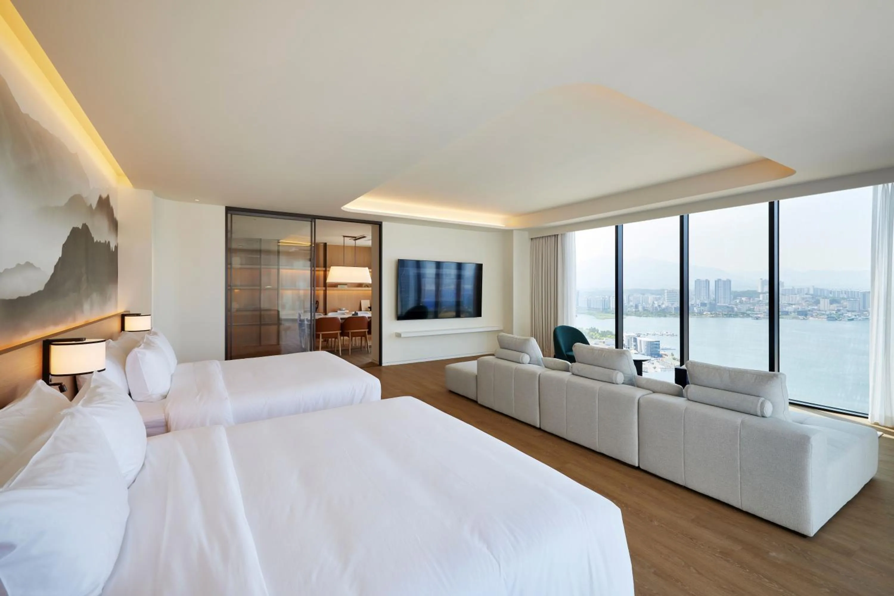 View (from property/room), Bed in Homm Marina Sokcho