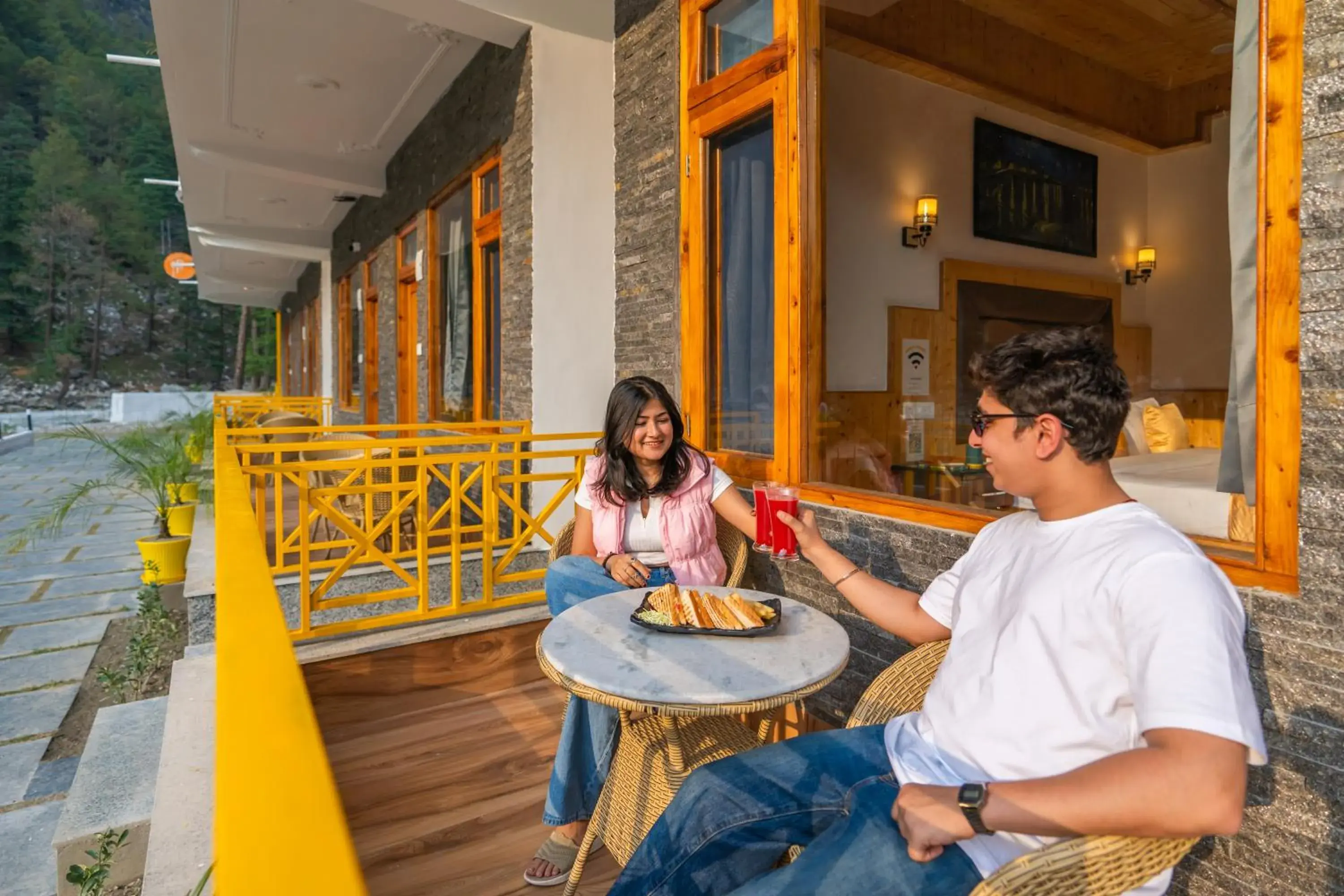 Property building in The Social Stays Kasol Property building in The Social Stays Kasol
