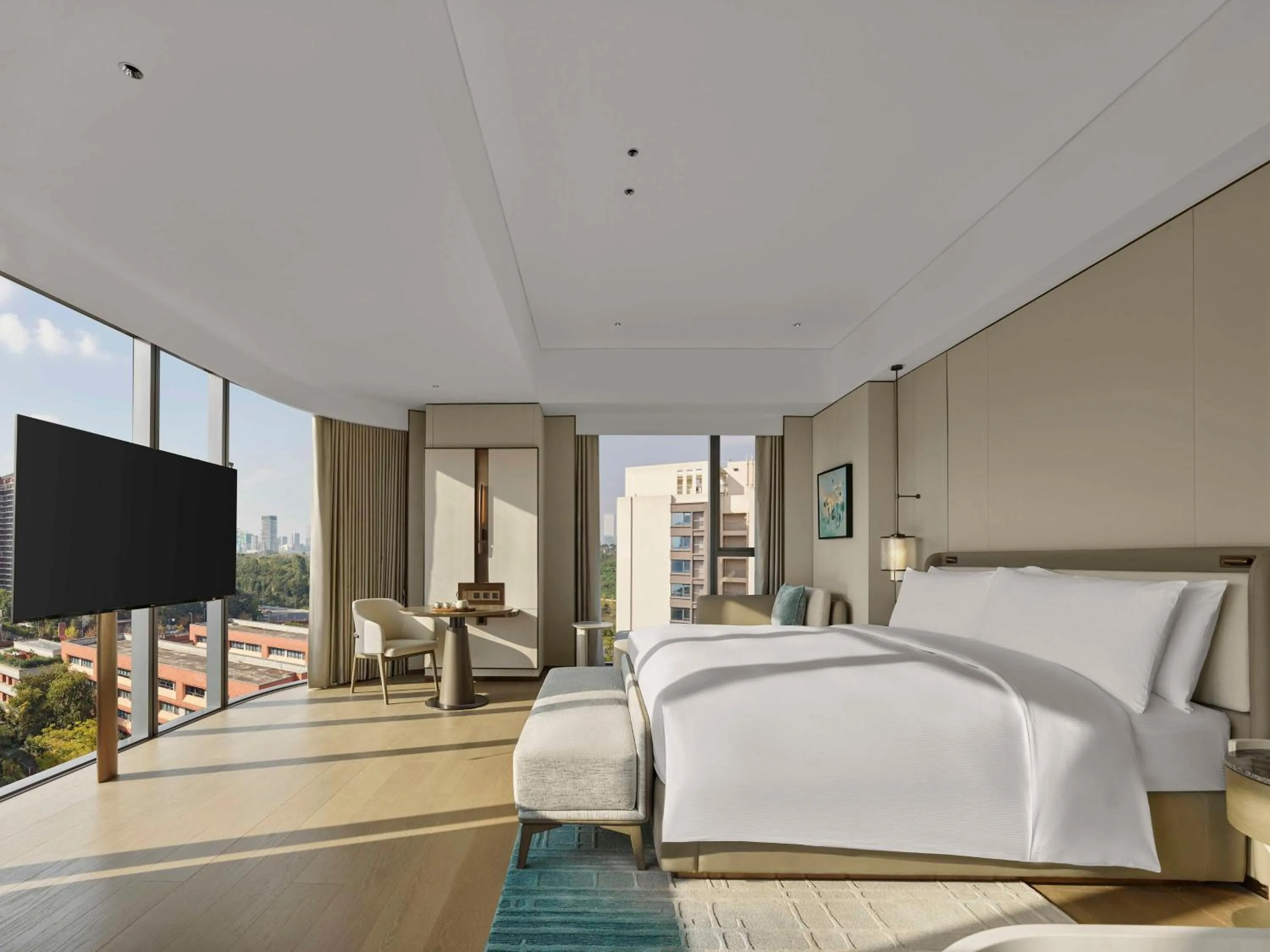 Bed in Doubletree By Hilton Chengdu Xinglong Lake