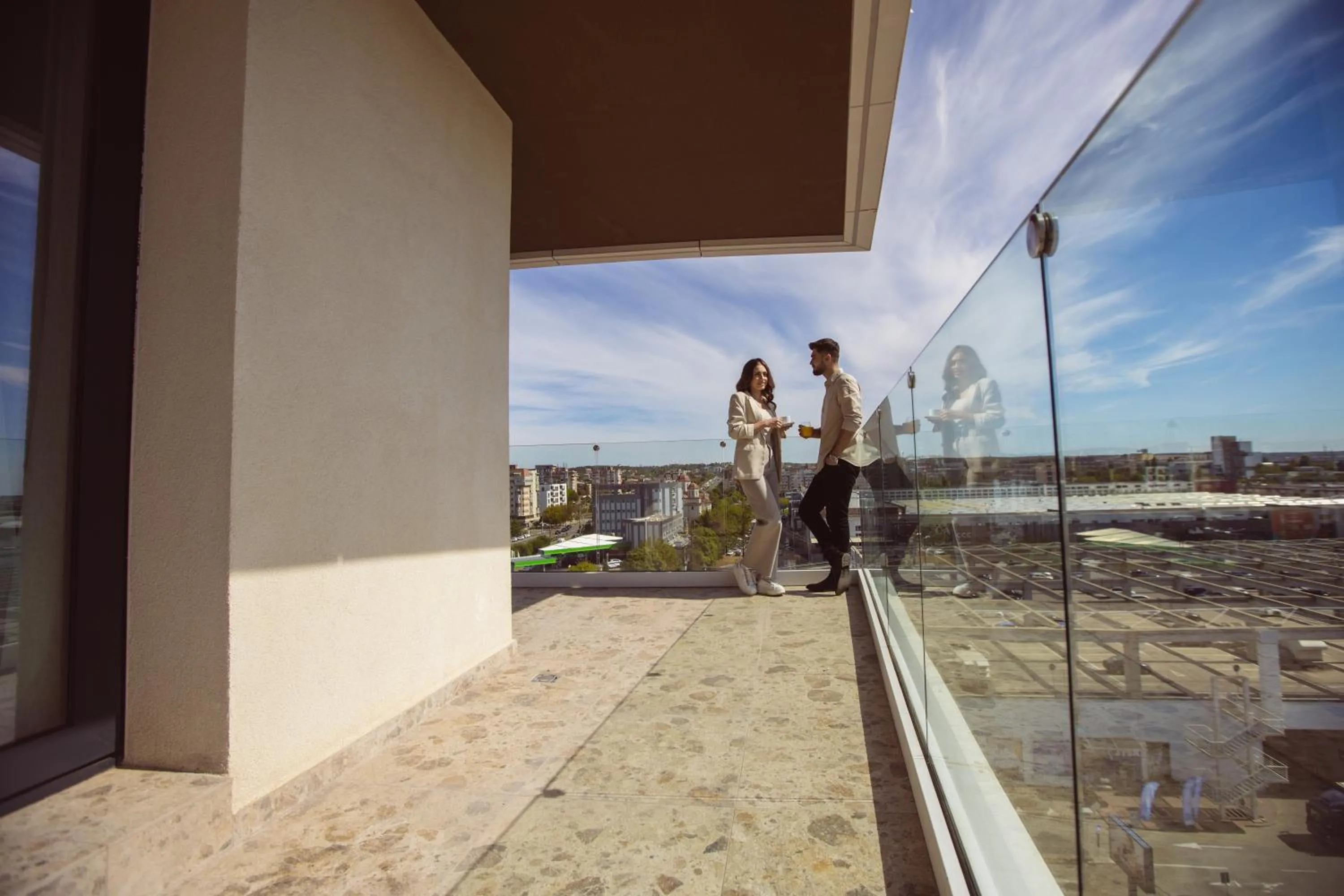 Balcony/Terrace in Aparthotel Craiova