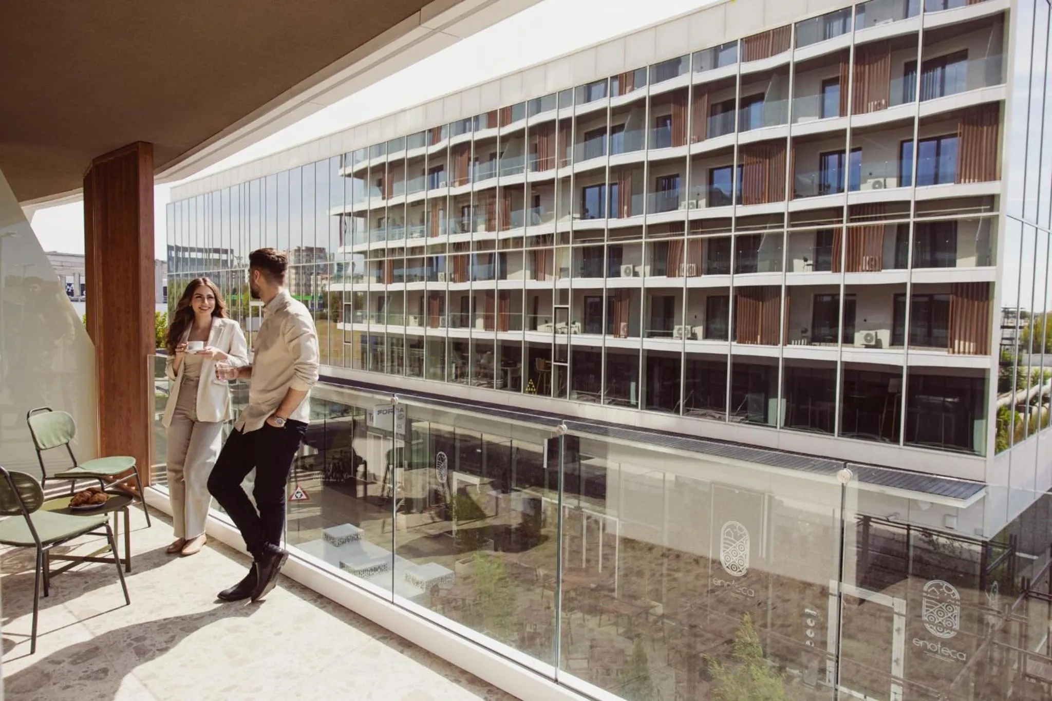 Balcony/Terrace in Aparthotel Craiova