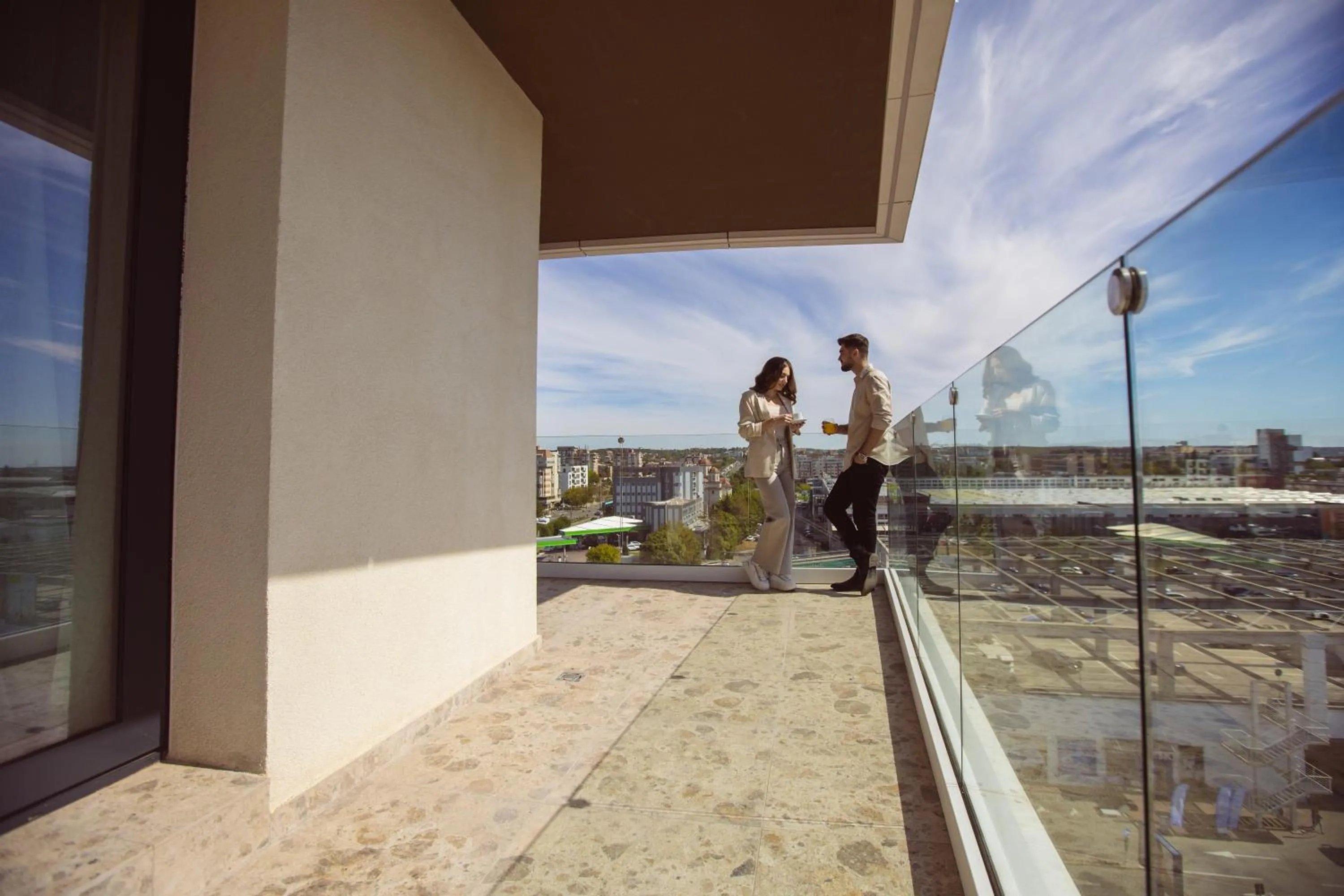 Balcony/Terrace in Aparthotel Craiova