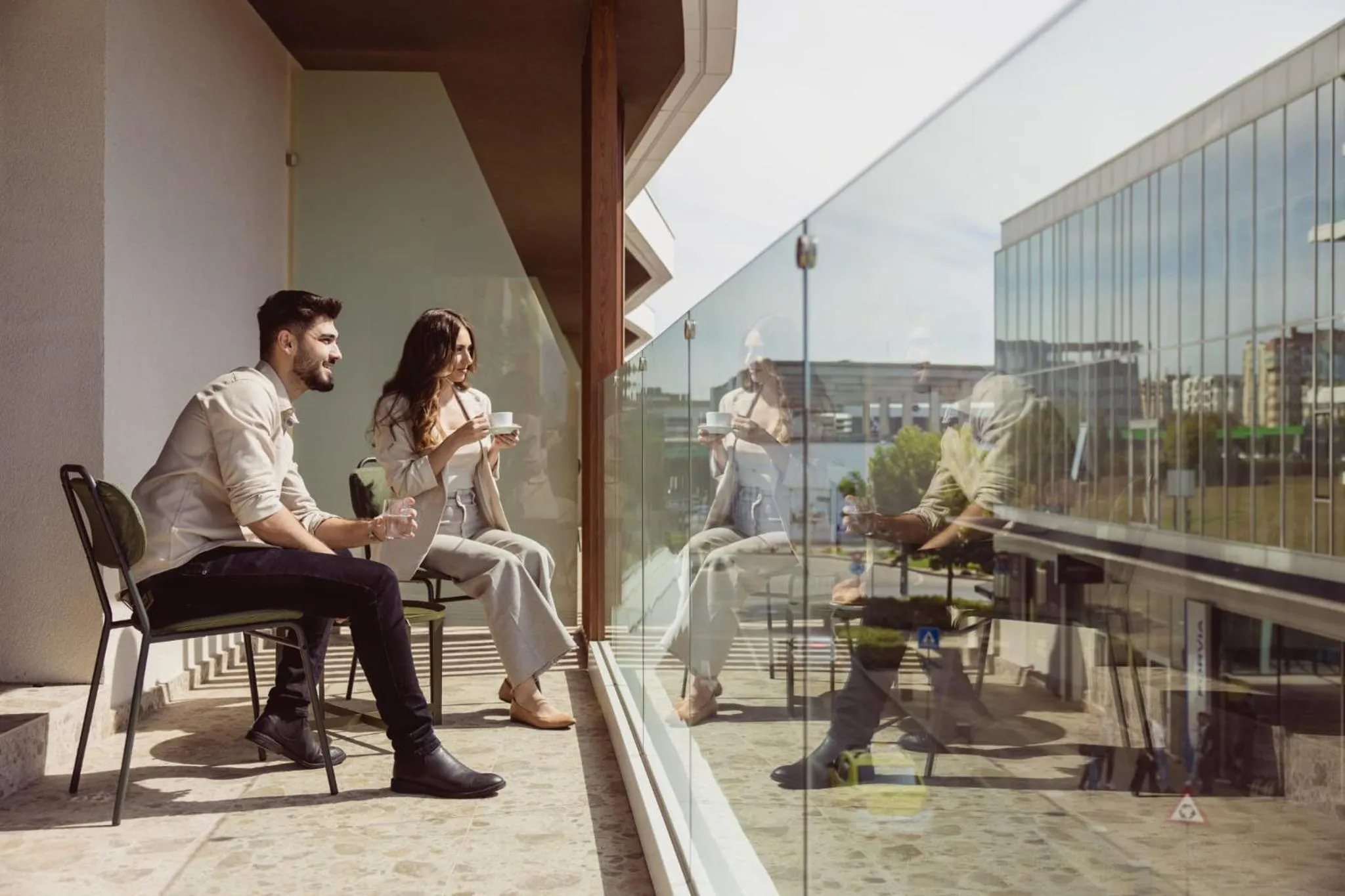 Balcony/Terrace in Aparthotel Craiova