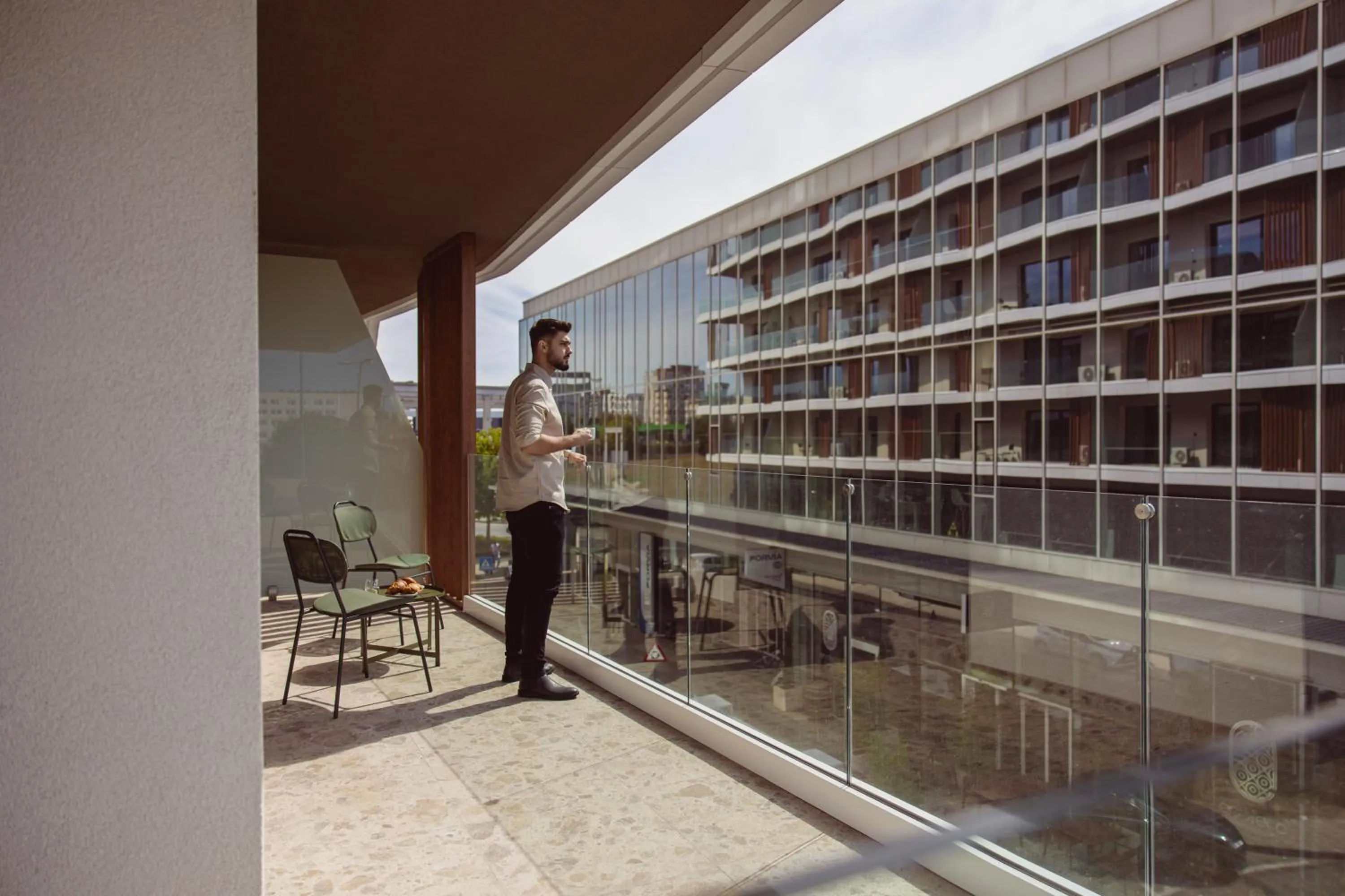 Balcony/Terrace in Aparthotel Craiova