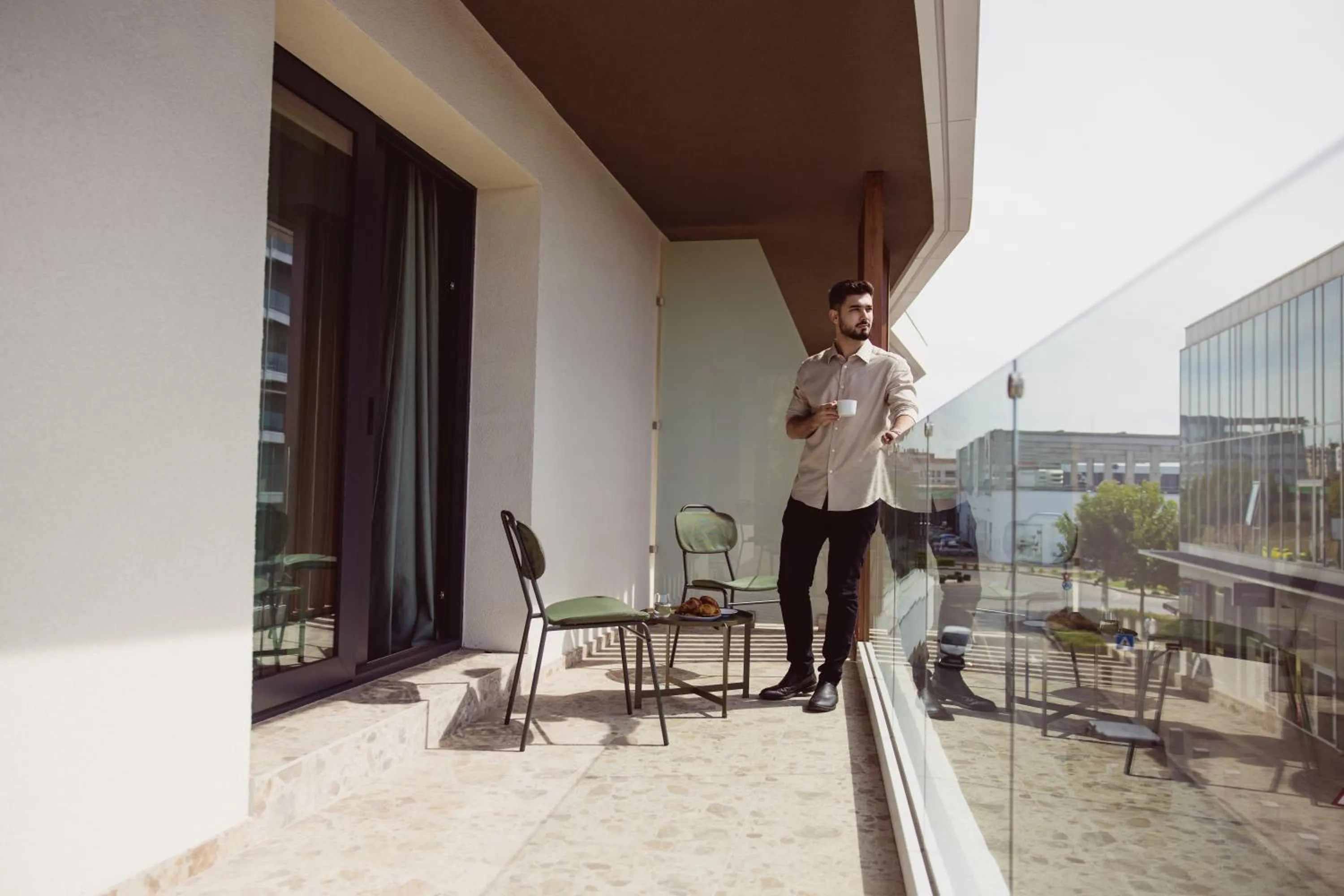 Balcony/Terrace in Aparthotel Craiova