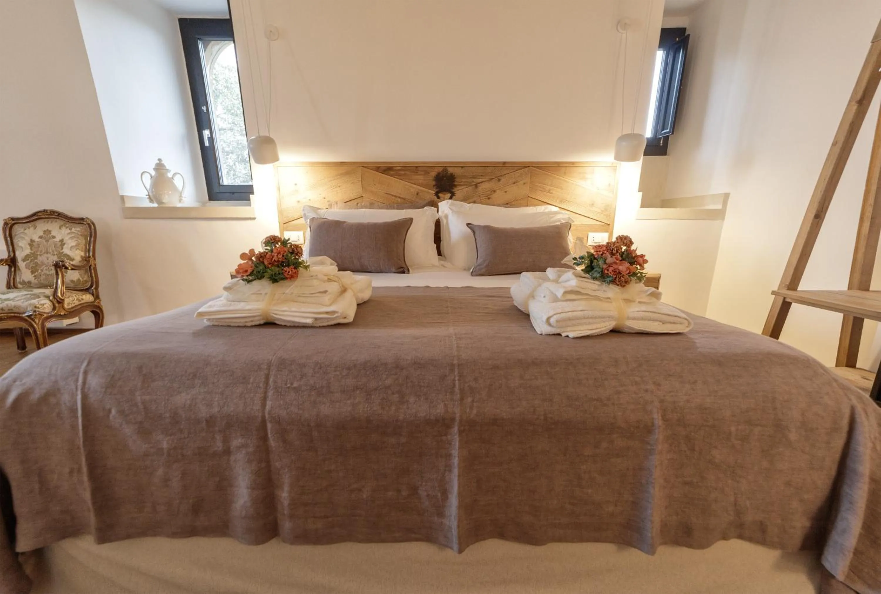 Bed in Villa Neviera Wine Resort & Spa by Cantine Due Palme