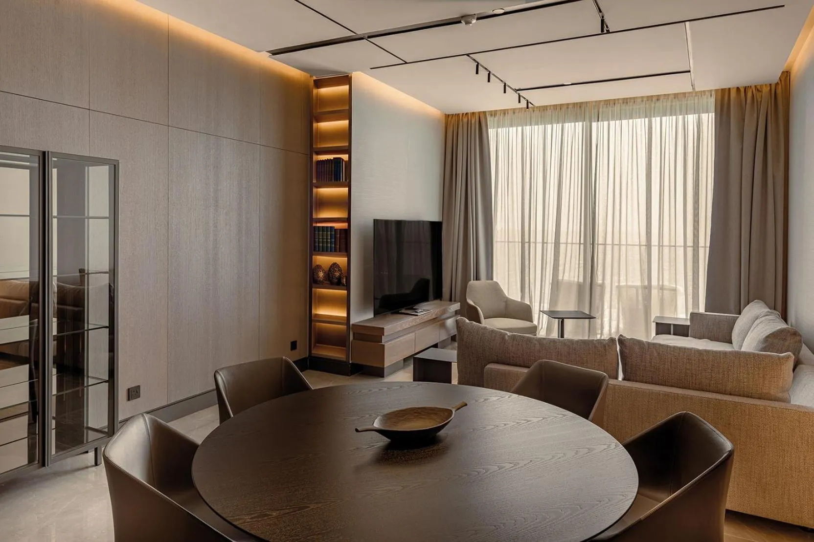Living room in Amathus Residences