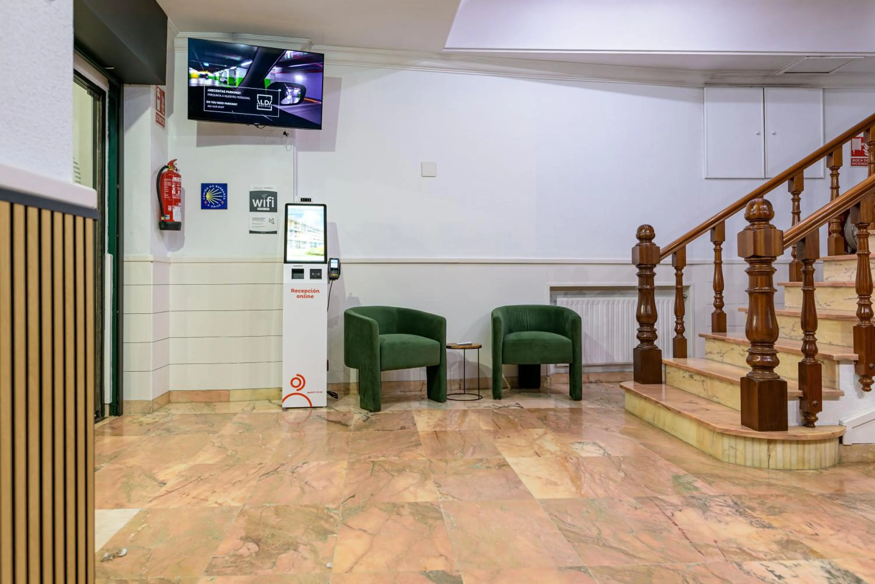 Lobby or reception in Hotel Alda Ribeira