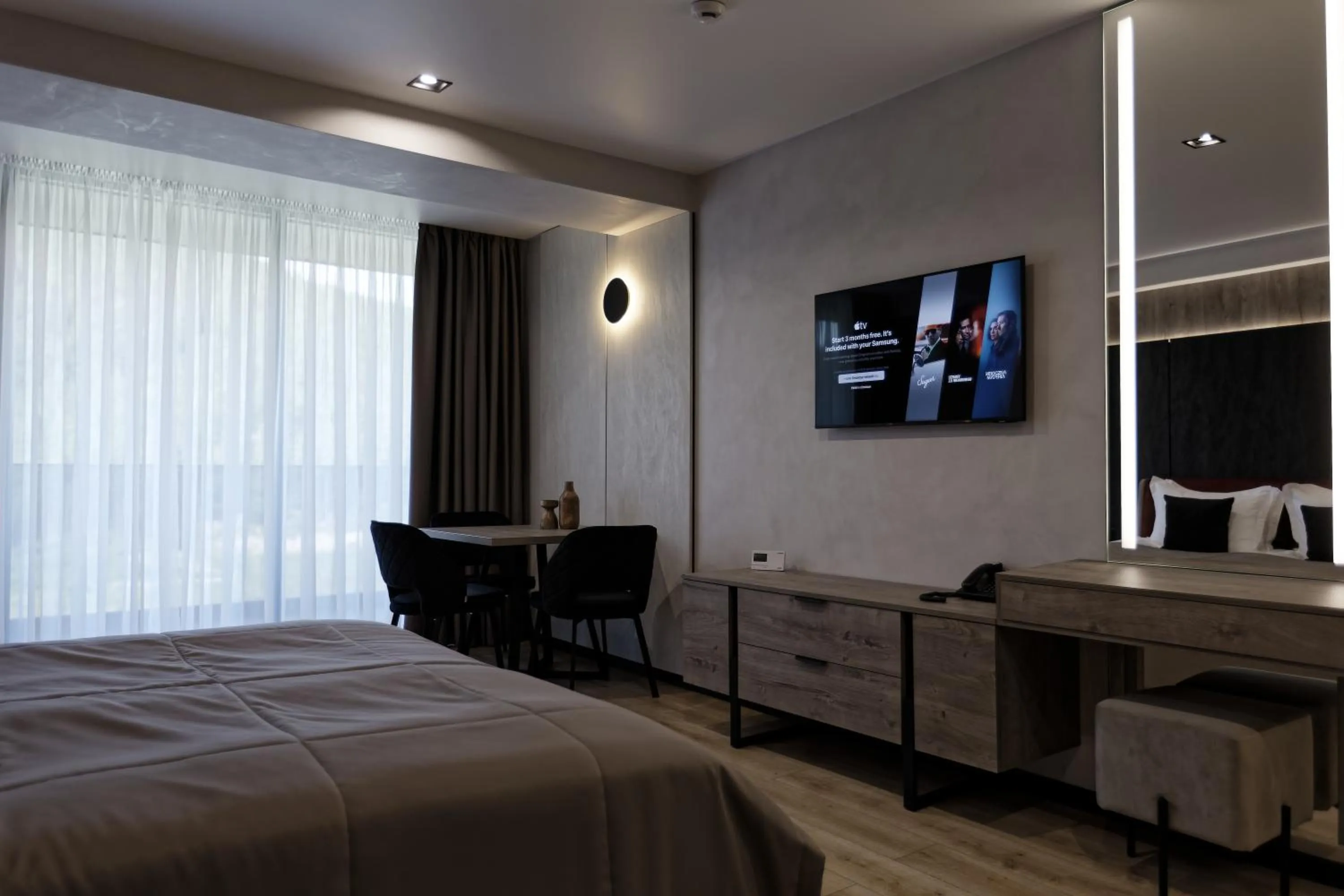 View (from property/room), Bed in Glacier Premium Apartments