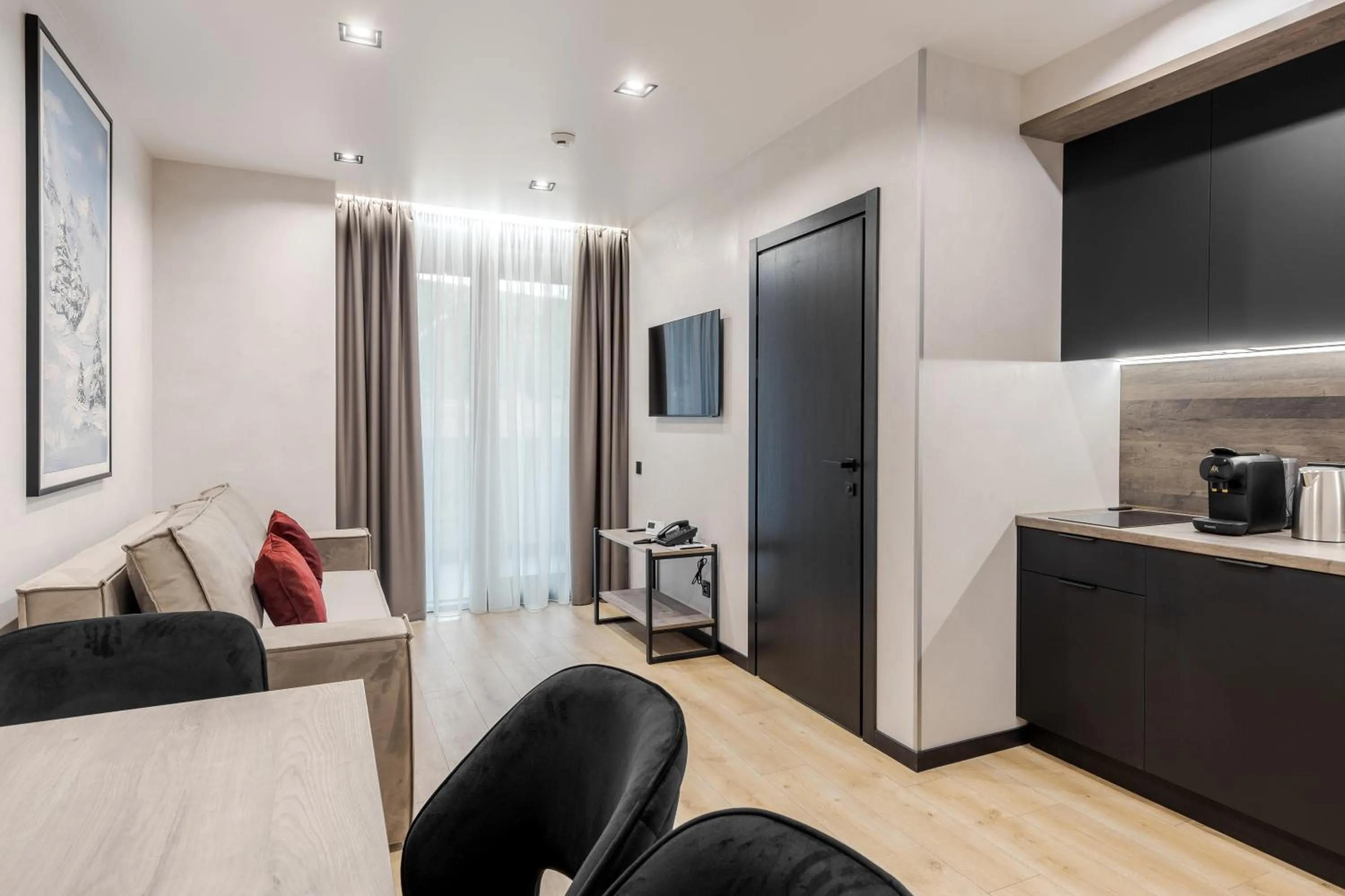 Living room in Glacier Premium Apartments