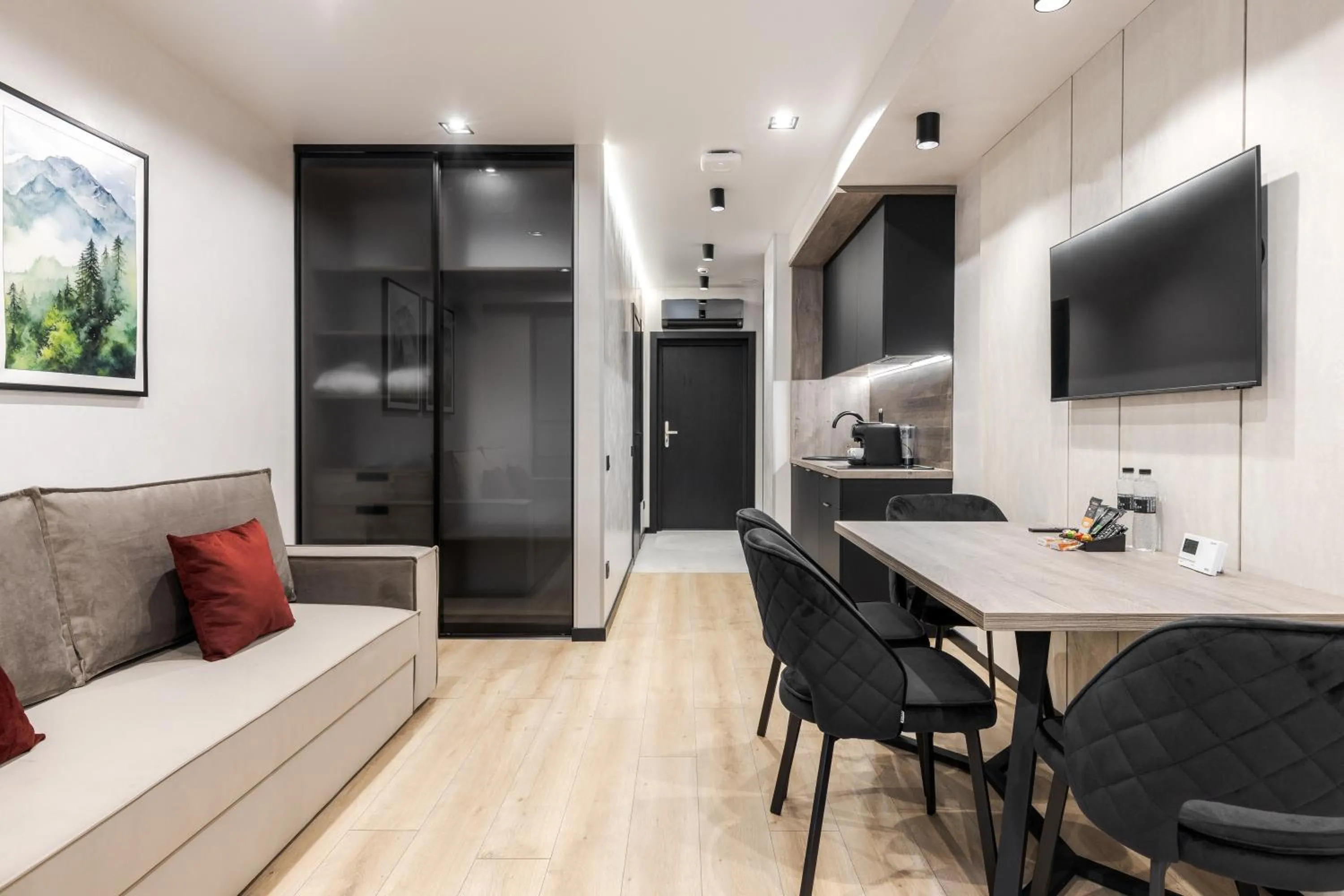 Living room in Glacier Premium Apartments