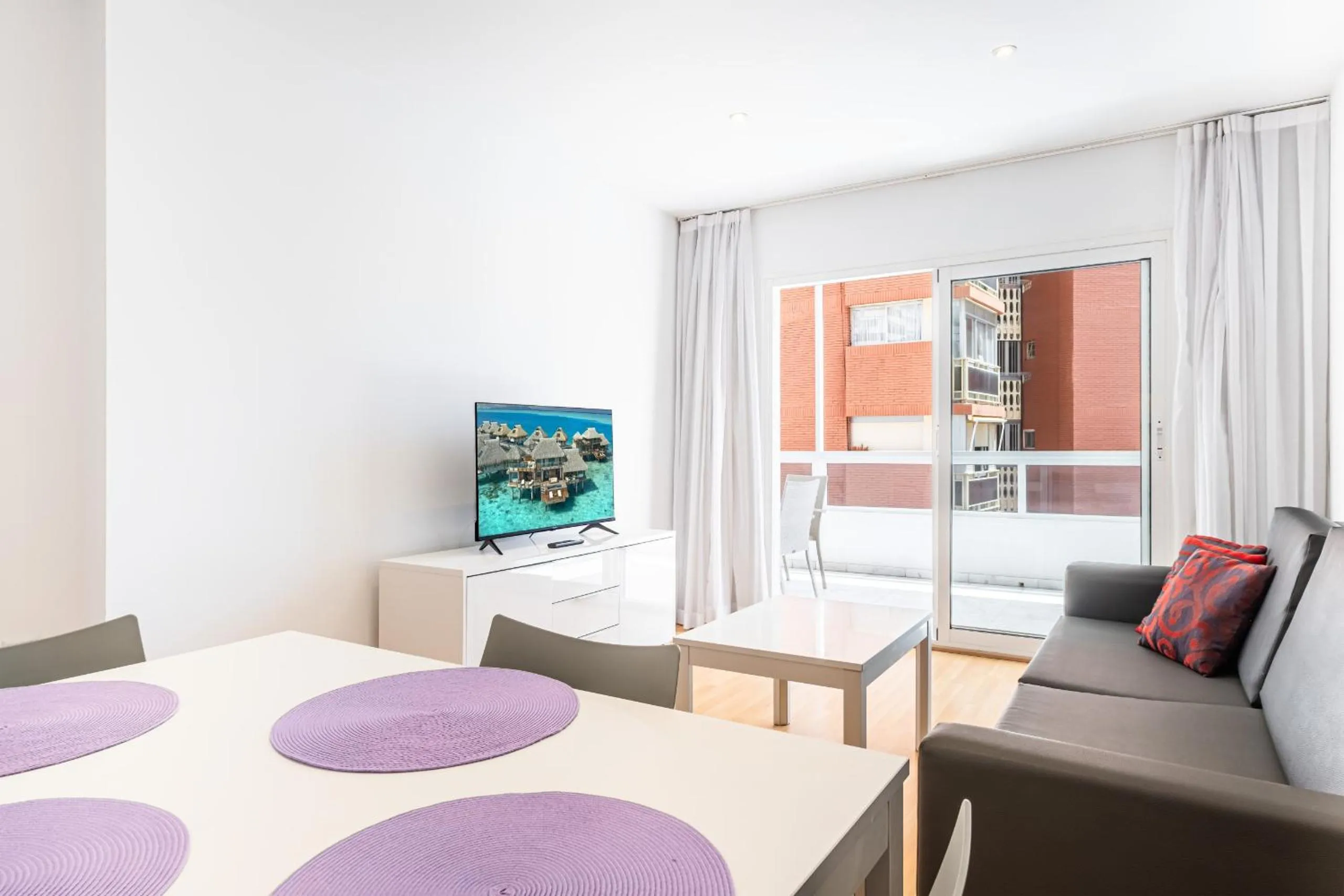 TV and multimedia, Bed in Apartamentos Les Dunes Centro Levante Beach