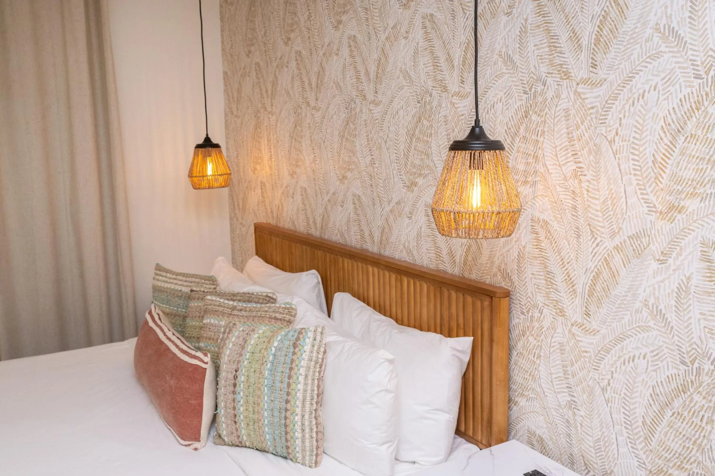 Bed in The Boardwalk Hotel