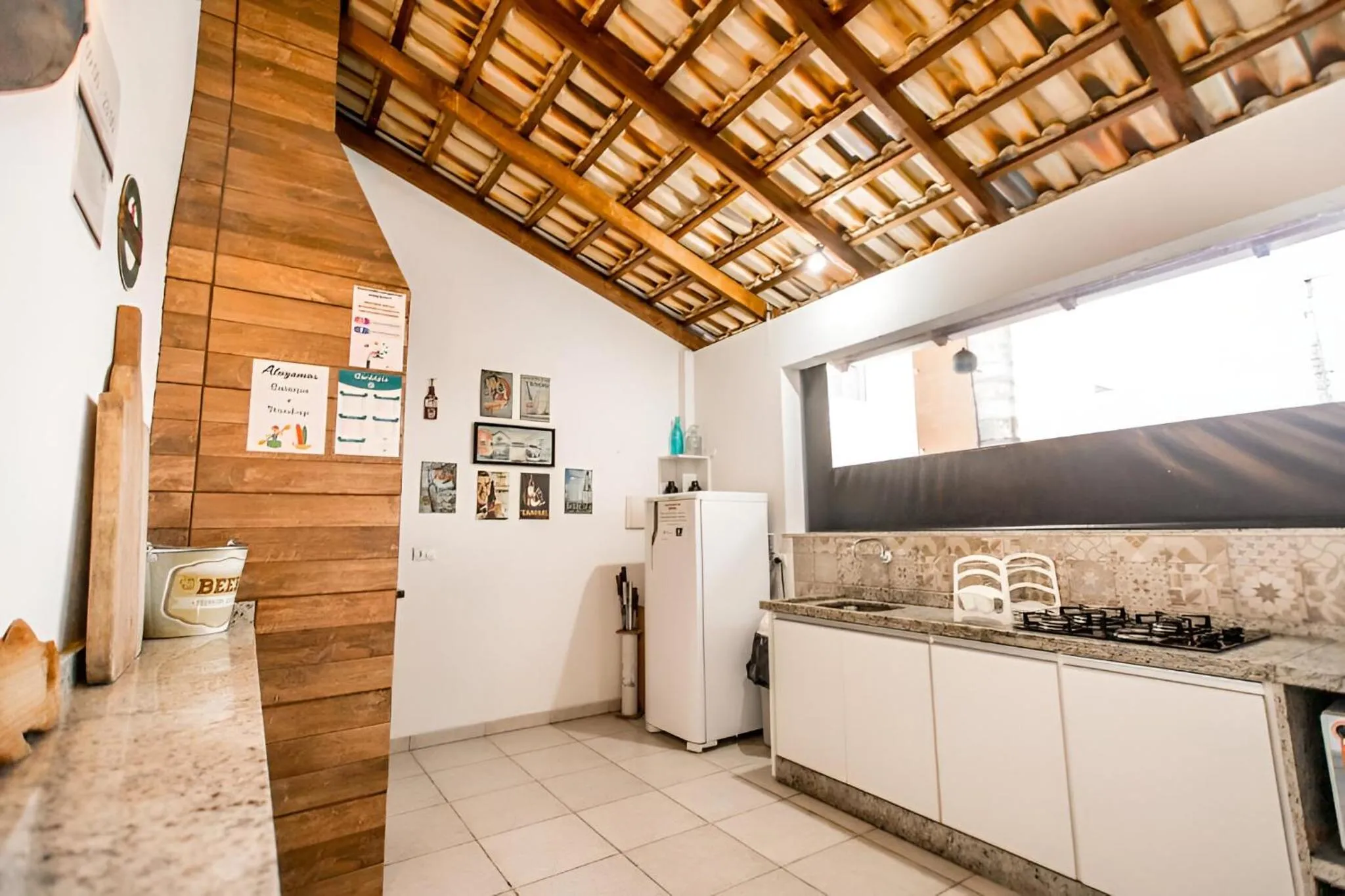 Kitchen or kitchenette in Pousada Portal do Sol Bombinhas