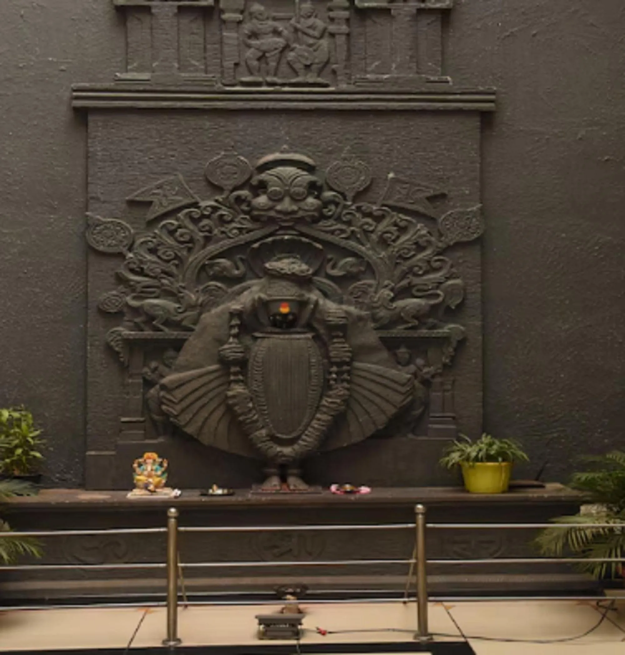 Decorative detail in Hotel Vrindavan Deluxe Kolhapur NEAR CENTRAL BUS STAND