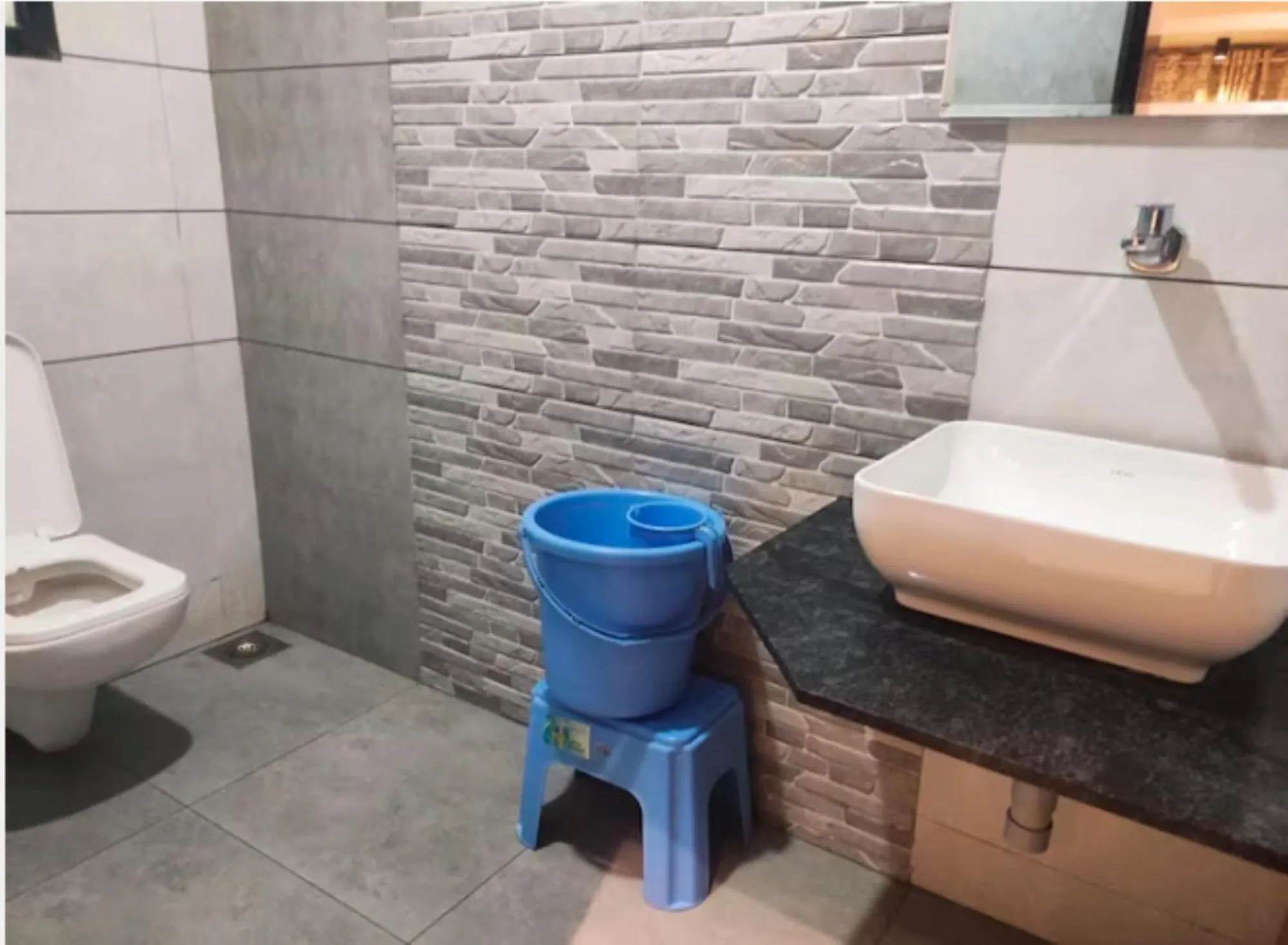 Bathroom in Hotel Vrindavan Deluxe Kolhapur NEAR CENTRAL BUS STAND