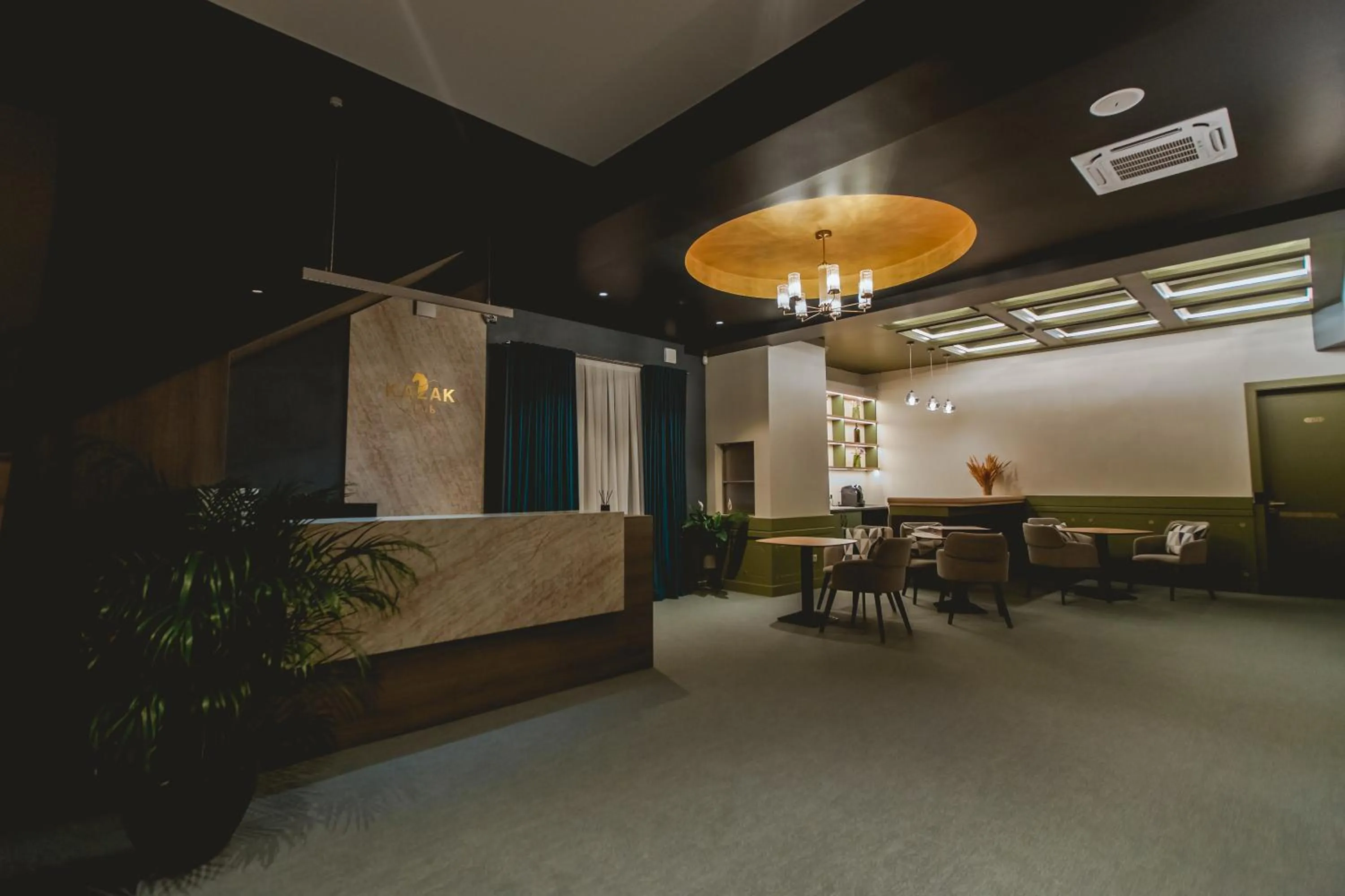 Seating area in Hotel Kazak Club