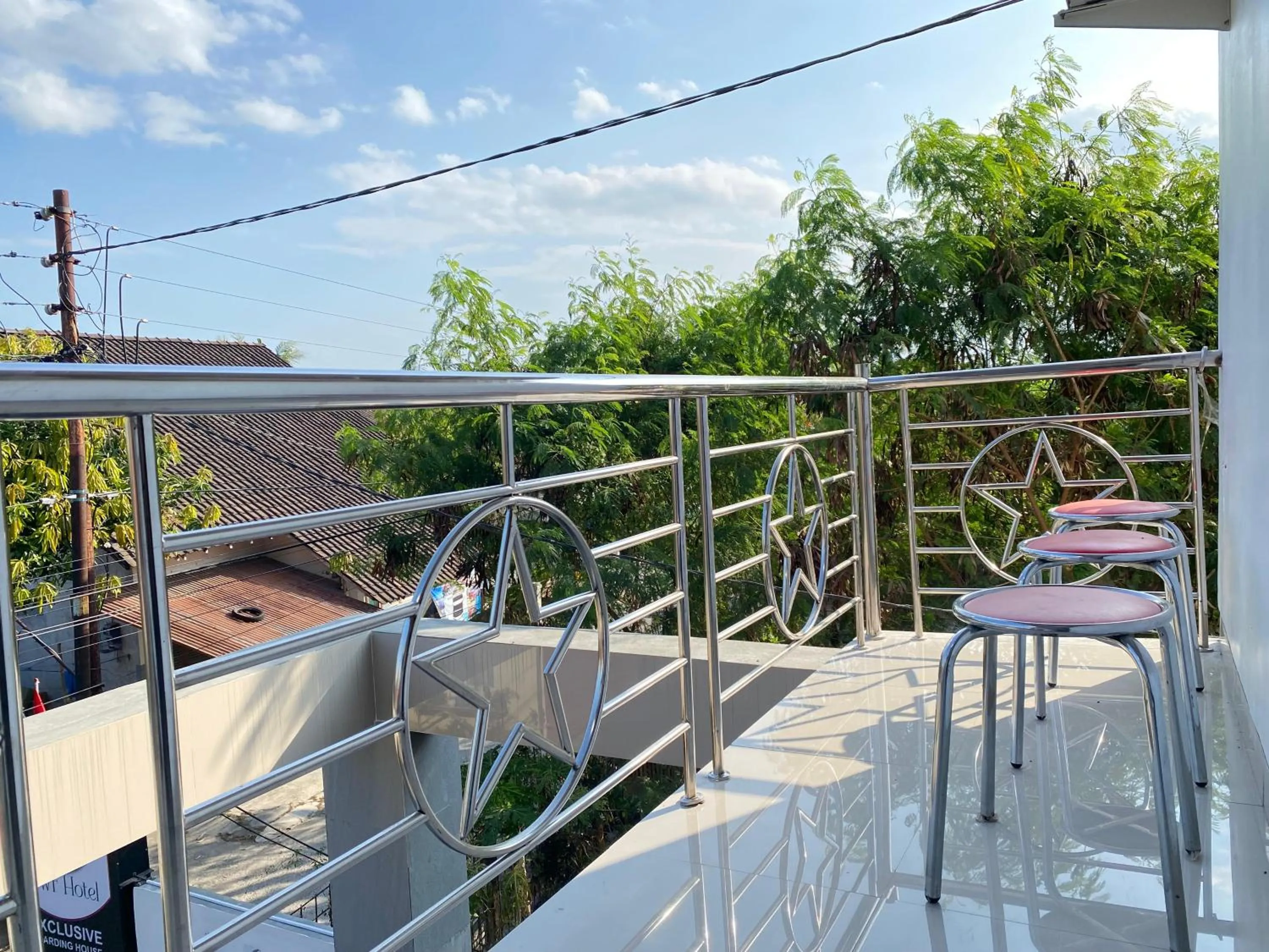 Balcony/Terrace in d'WF Hotel