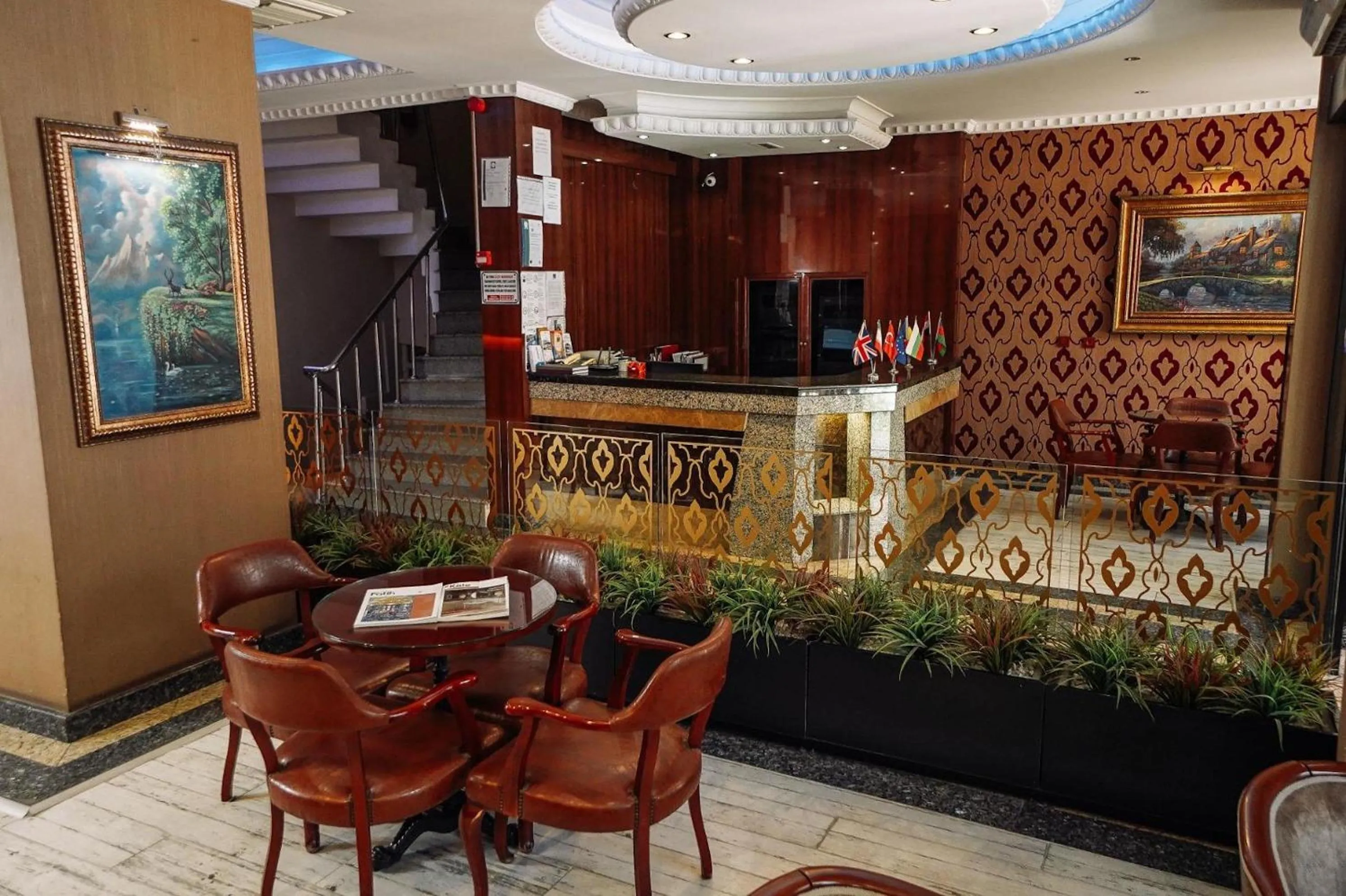 Lobby or reception in Topkapi Golden Time Hotel
