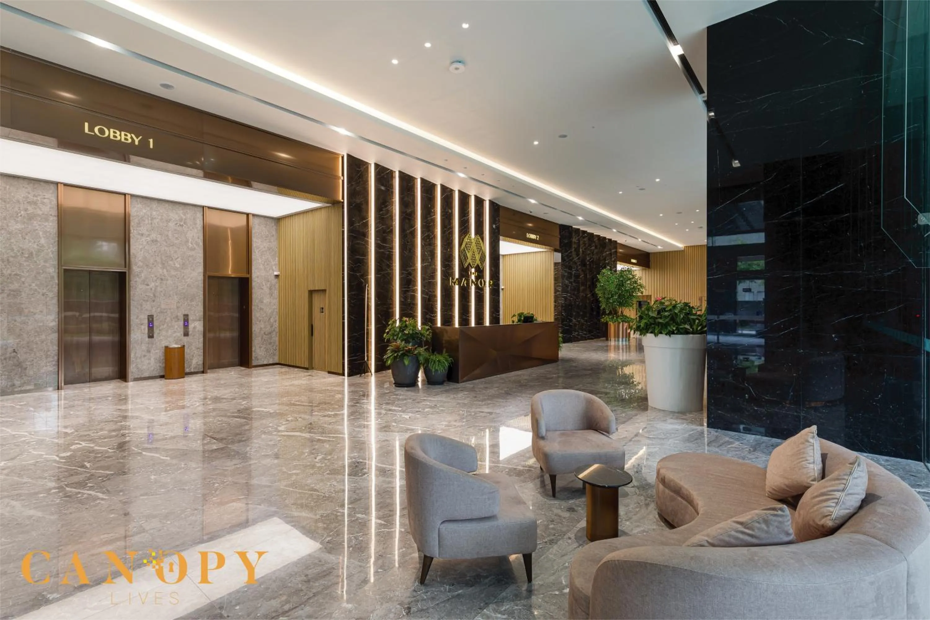 Lobby or reception in The Manor Serviced Residence by Canopy Lives