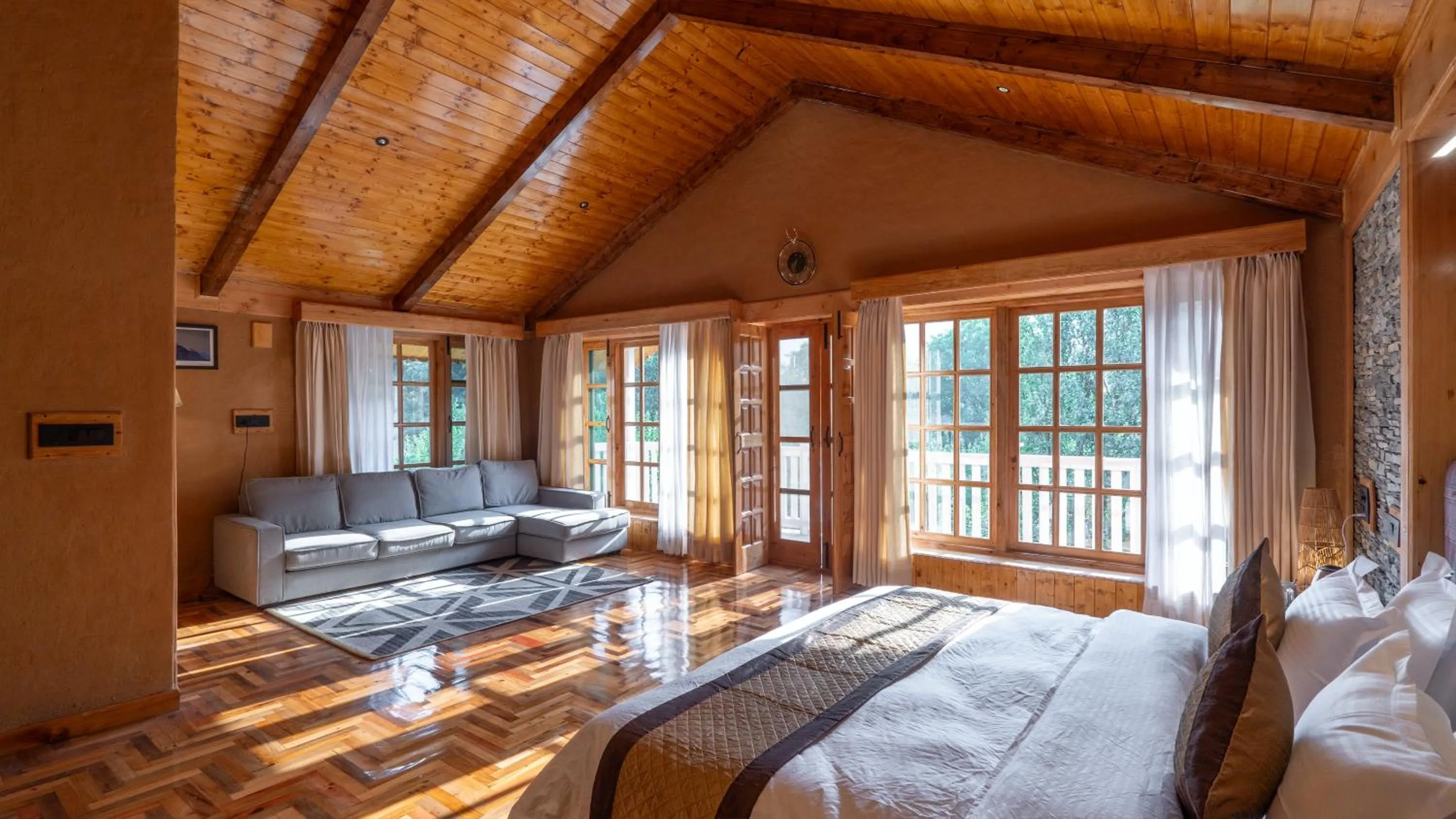 Living room in Somvan Chalet by Mick-Hans